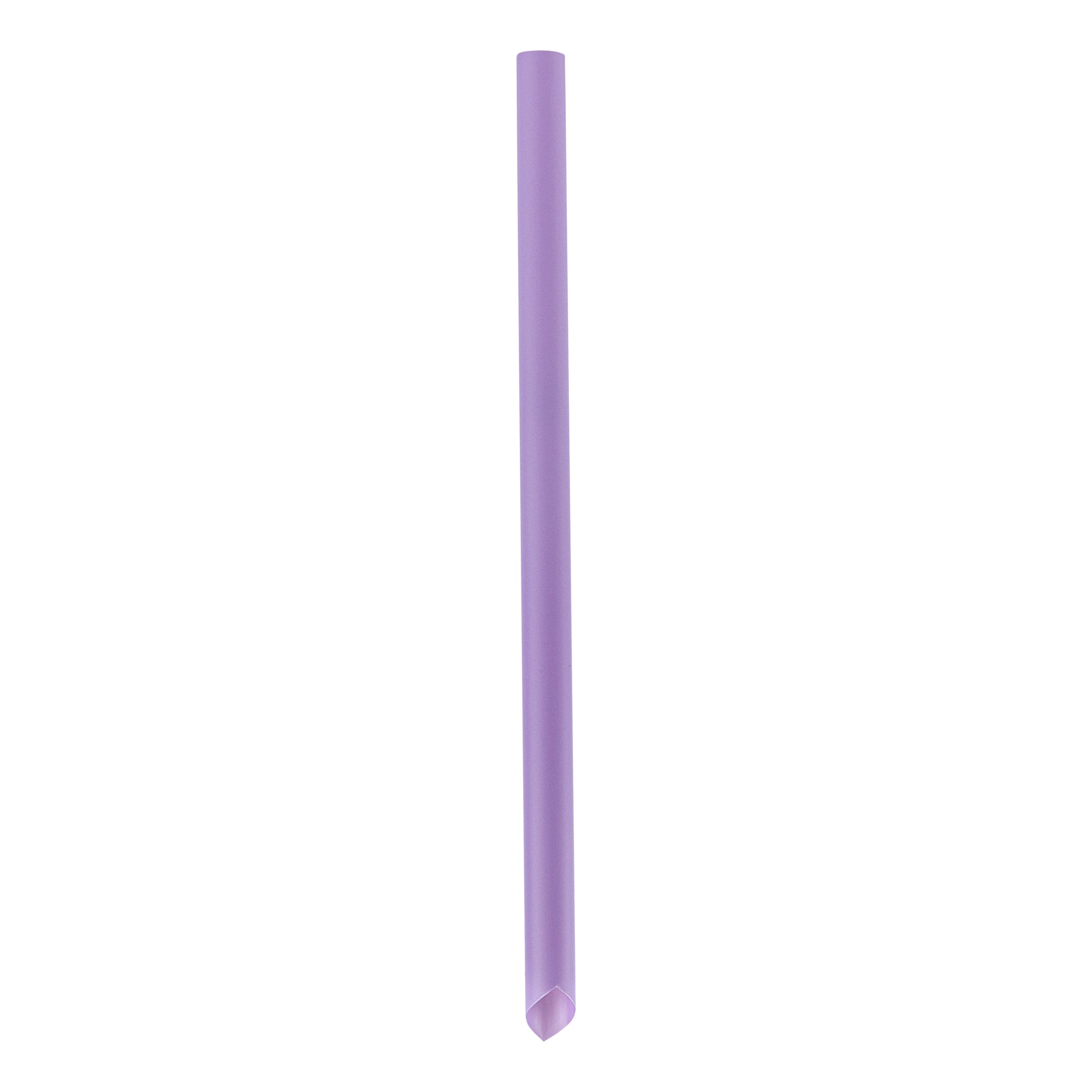 Eco-Friendly Extra Wide Purple PLA Plastic Boba Straws – Compostable, Pointed Tips, 9