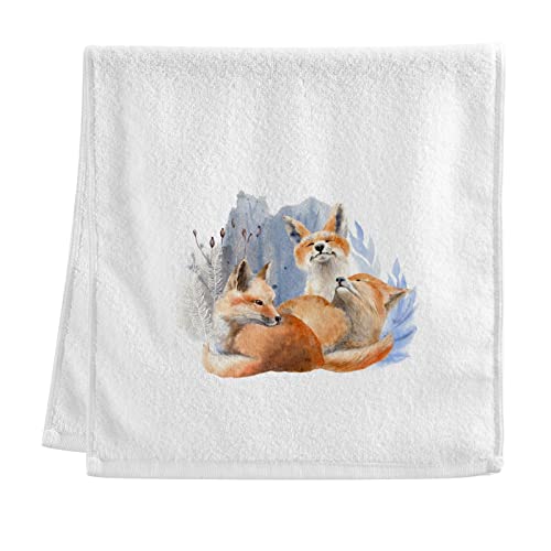 E Fox Watercolor
