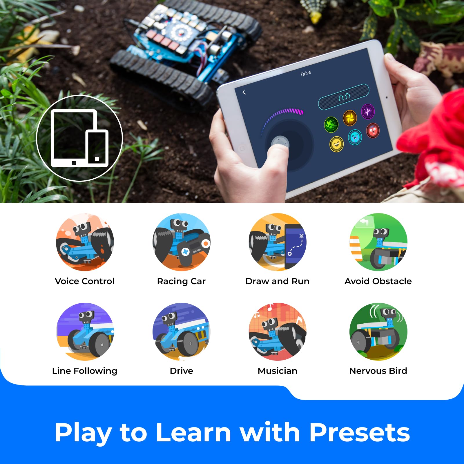 Makeblock mBot Ranger Robotics Kit - STEM Educational Robot with Bluetooth Remote Control for Kids & Teens | Coding, Programming & Engineering Learning Toy for School & Home Projects