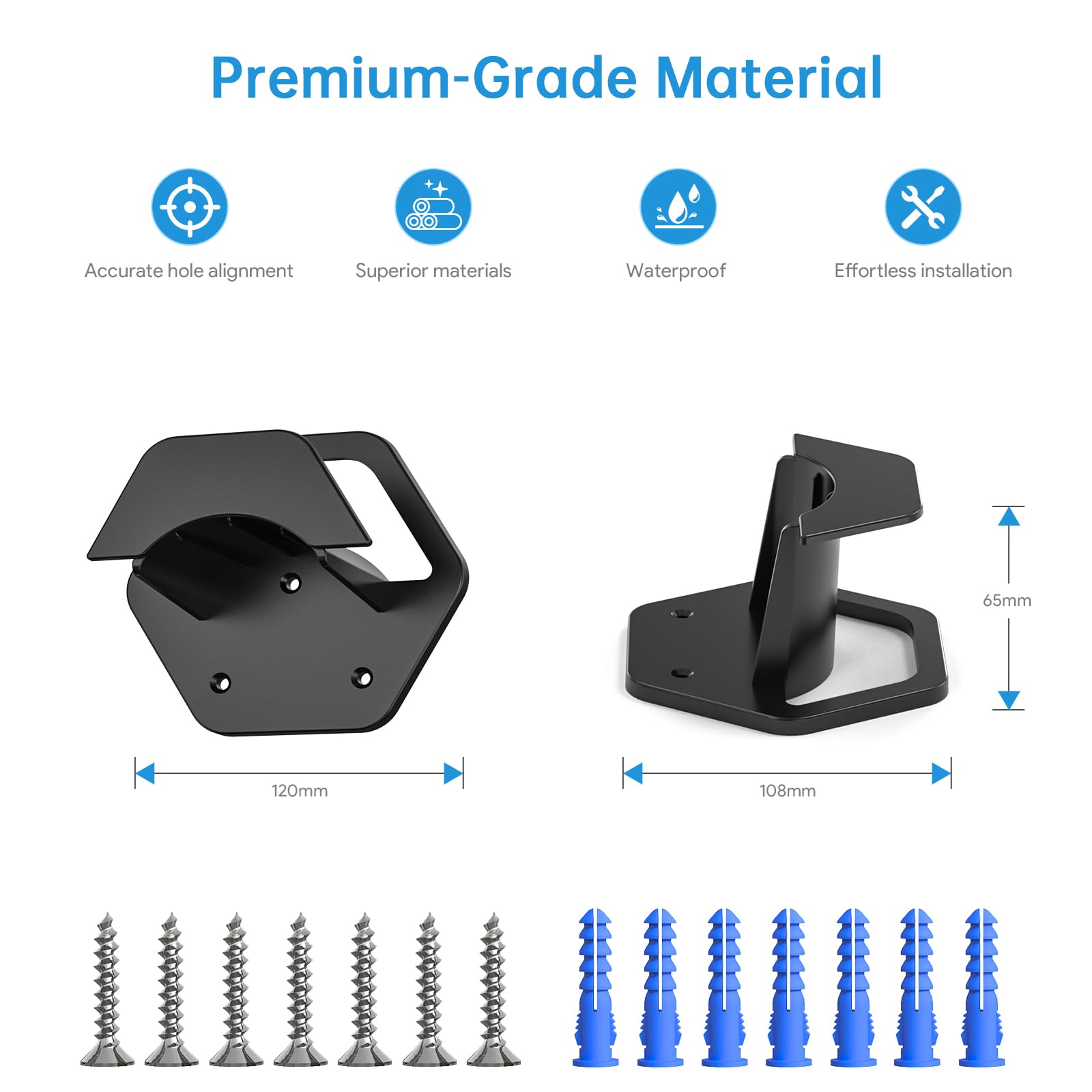Starlink Ethernet Cable Caddy & Mounting Kit - ABS Stable Cable Management Accessories for Standard Actuated Starlink Cable, Gen3 V3 Extension Cable Organizer - Perfect for Home & Outdoor Starlink Internet Setup