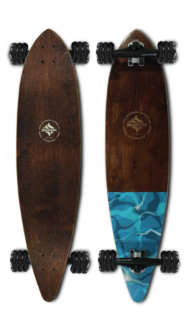 Shark Wheel Longboard Wheels - High Performance Skateboard Wheels for Smooth Ride | Perfect for Cruising, Downhill & Street Skateboarding