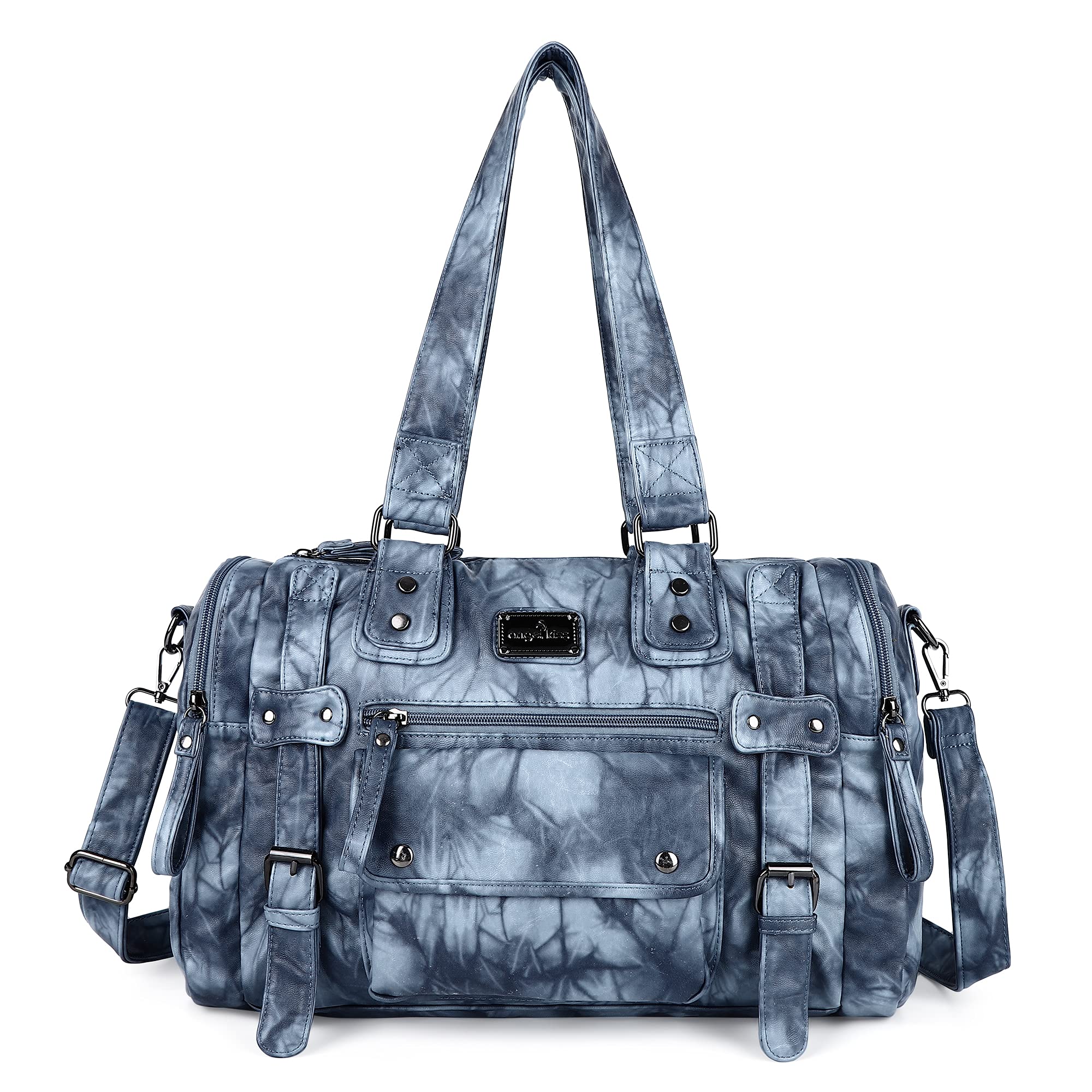 Angelkiss Women's Soft Leather Handbags - Stylish Hobo, Satchel, Shoulder & Crossbody Bags for Work, Travel & Everyday Use