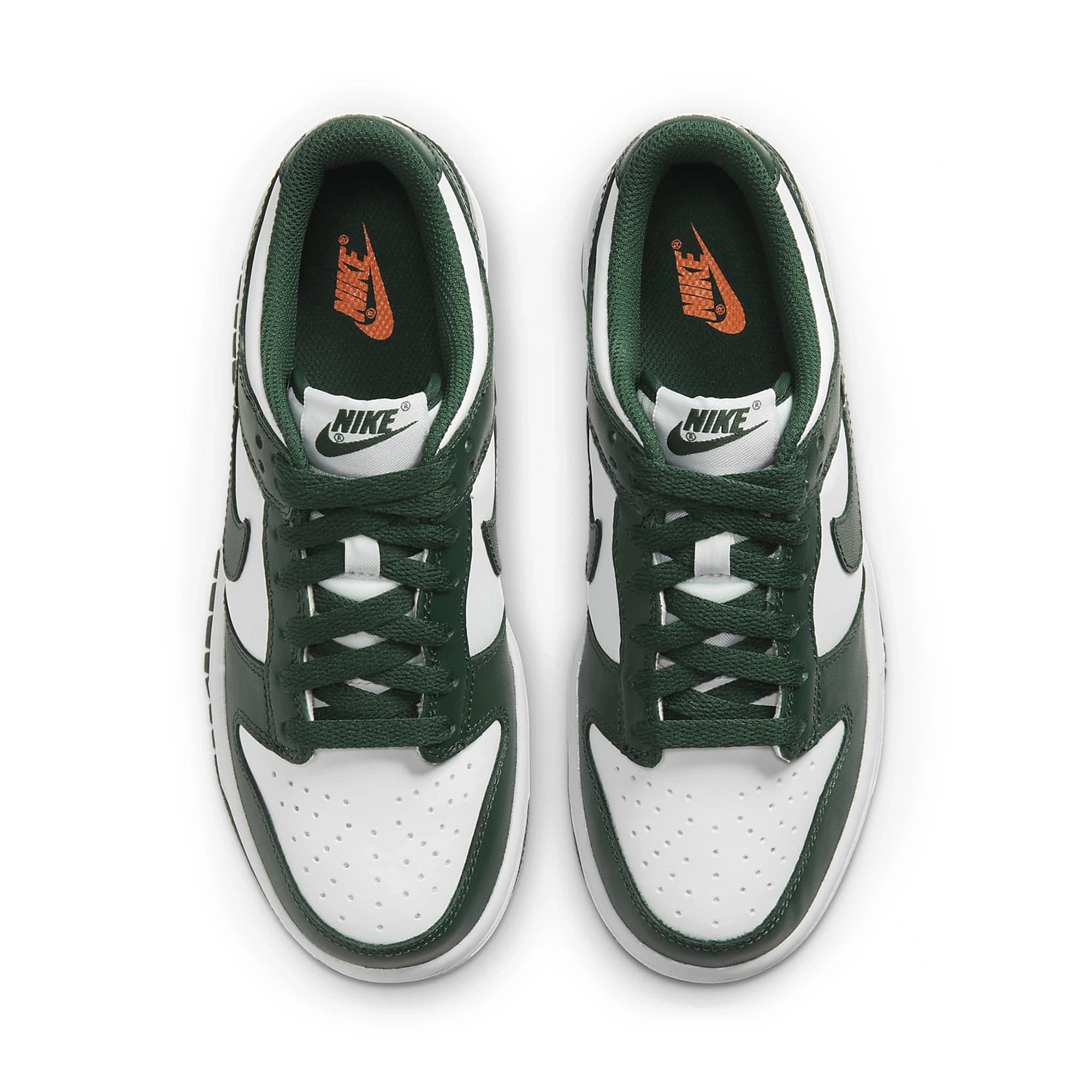 Nike Dunk Low Spartan Green Sneakers (2021) - GS Size - Comfortable Casual Shoes for Women & Girls - Perfect for School, Sports & Streetwear Fashion