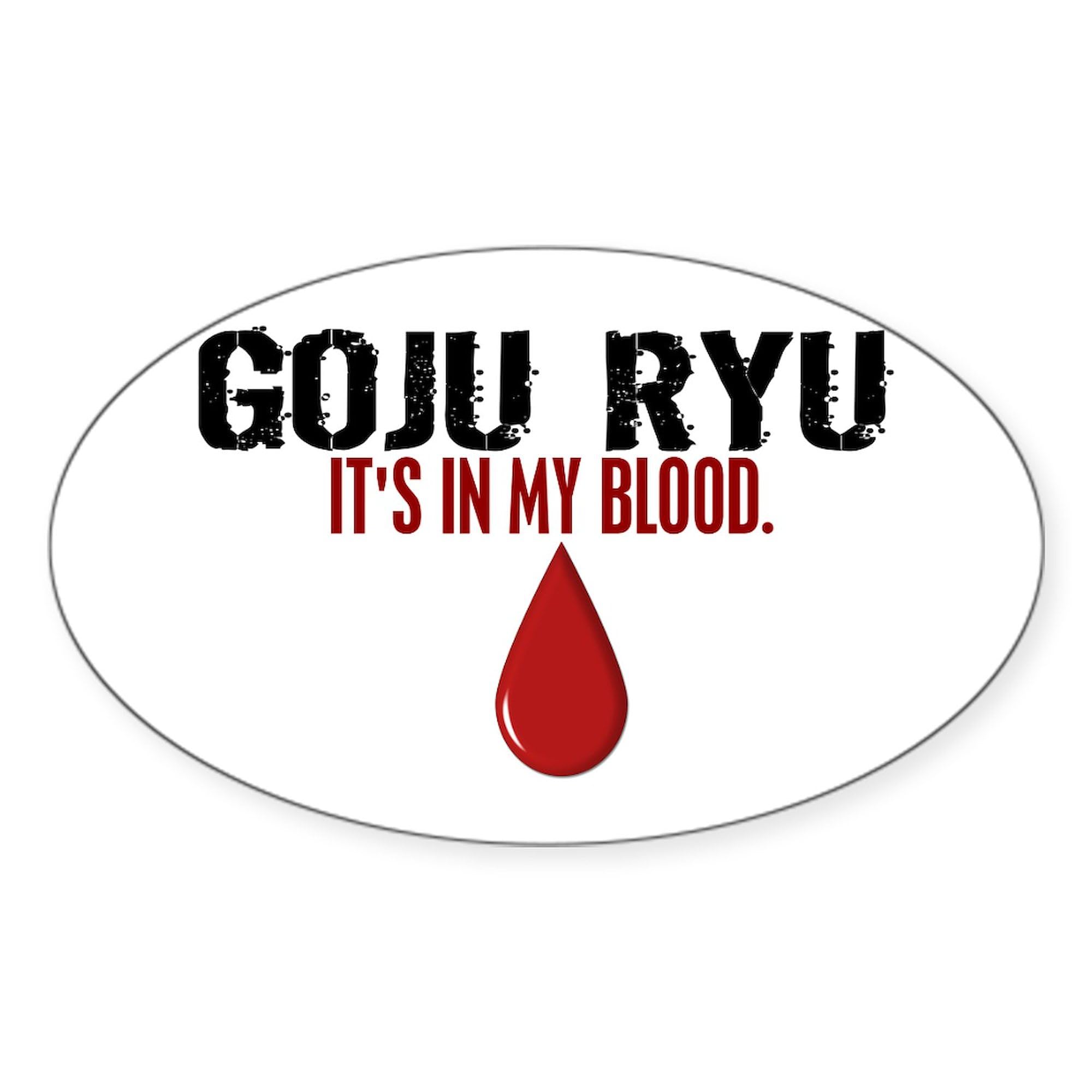 Goju Ryu Karate Oval Car Bumper Sticker - Durable Vinyl Decal for Cars, Laptops & Windows - Perfect for Martial Arts Fans & Dojo Pride