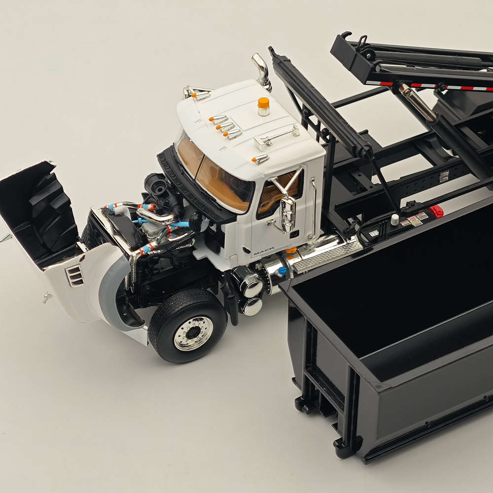 1/34 Scale Mack Granite MP Series Engine with Tub Style Roll Off Container #4211 - Perfect for Model Truck Collectors & Construction Enthusiasts