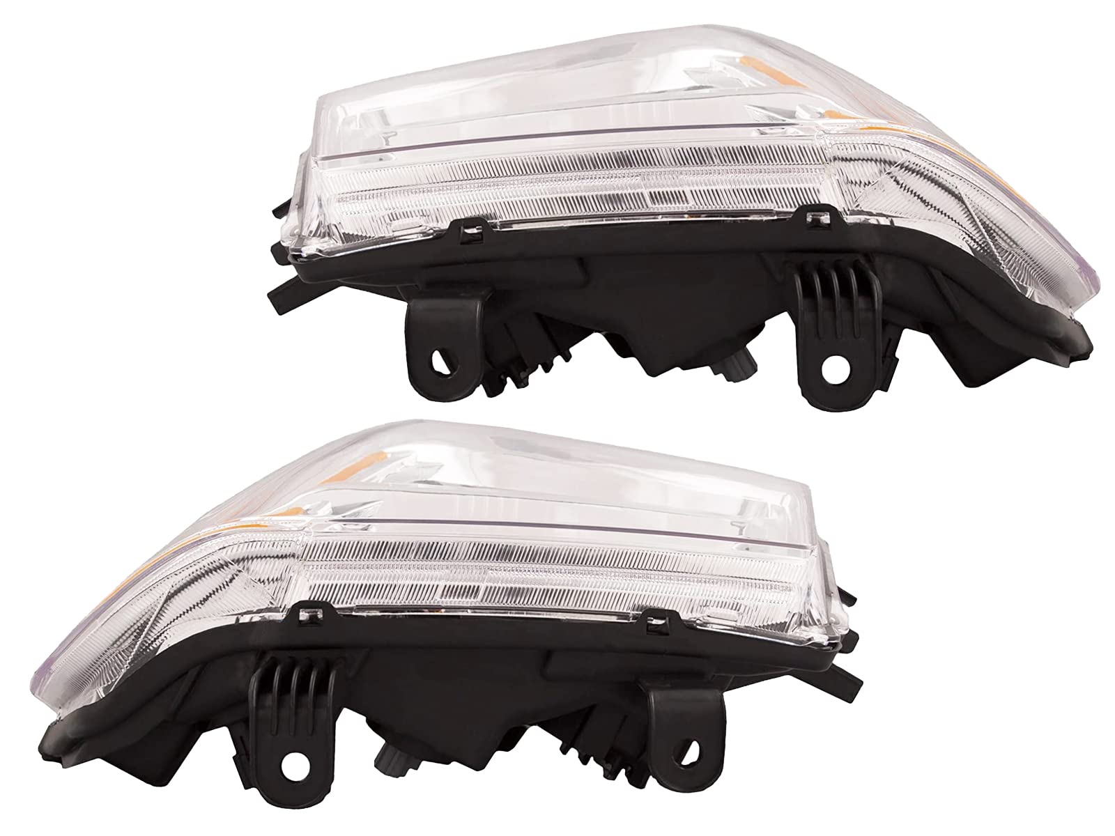 05-07 Nissan Pathfinder & Frontier Replacement Headlights - LED/ Halogen Headlamp Pair Set - High Performance for Night Driving & Off-Road Use