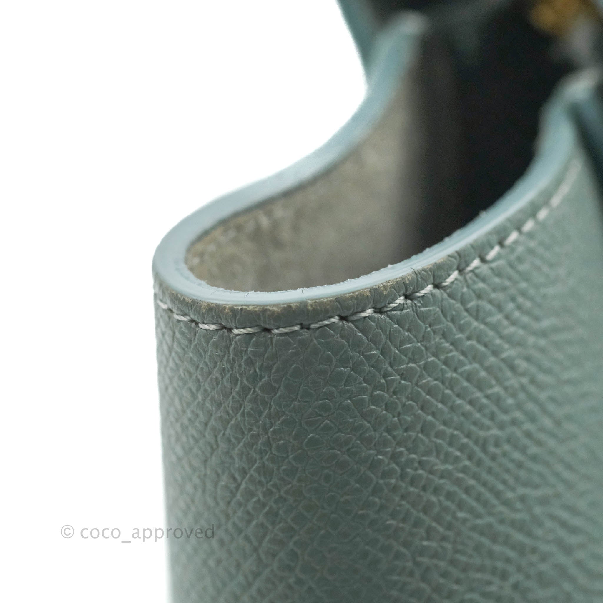 Celine Micro Belt Bag in Light Blue Grained Calfskin with Gold Hardware - Perfect for Everyday Use, Work & Special Occasions