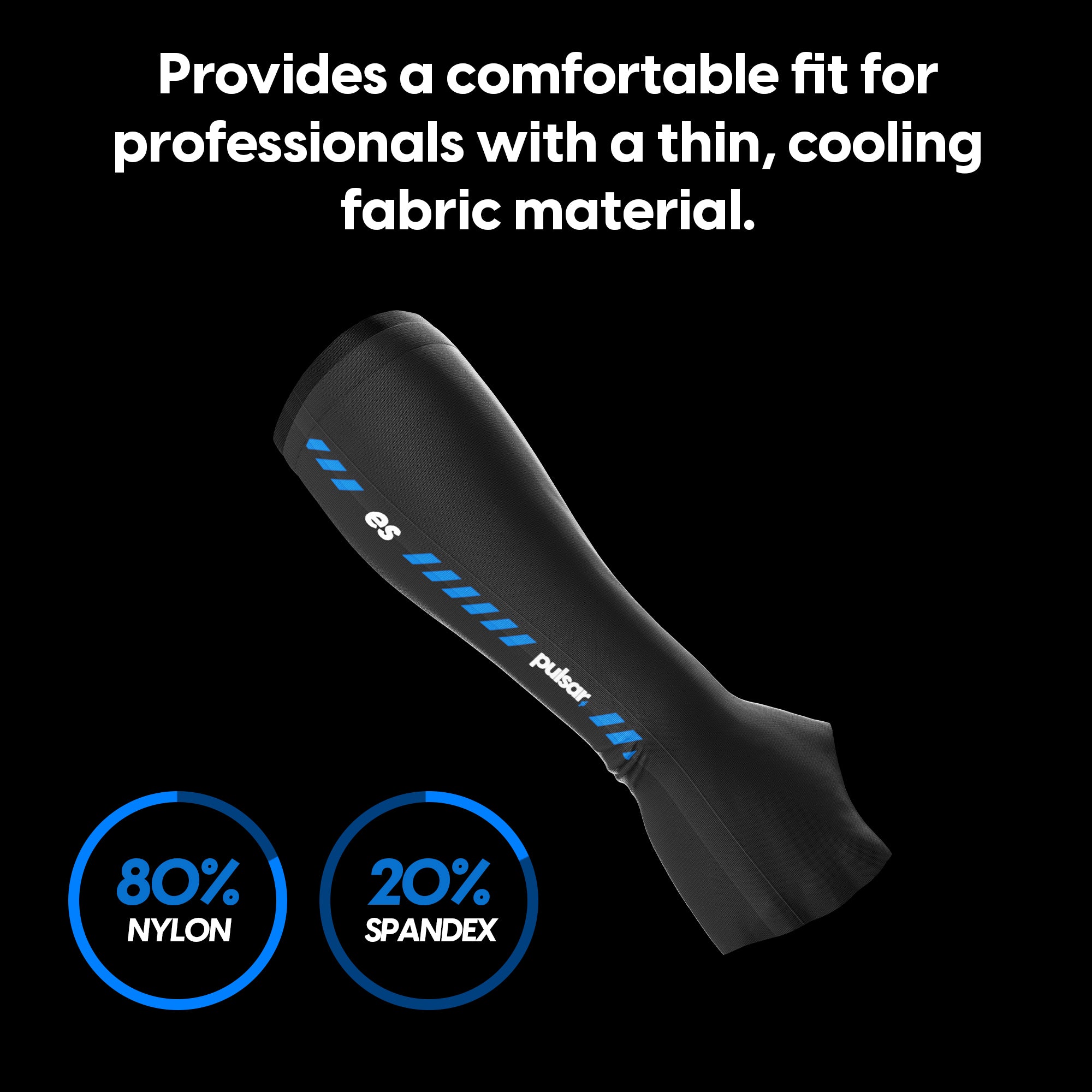 Pulsar eS Arm Sleeve - Breathable Compression Sleeve for Palm & Short Arm Support - Ideal for Cycling, Basketball & Outdoor Sports