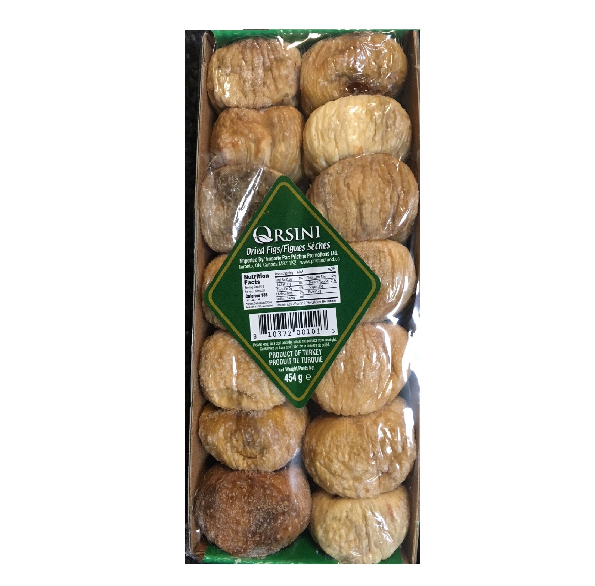 Organic Dried Figs by Orsini | 454g (16oz) | Sweet & Nutritious Snack for Healthy Eating, Baking & Gift Giving