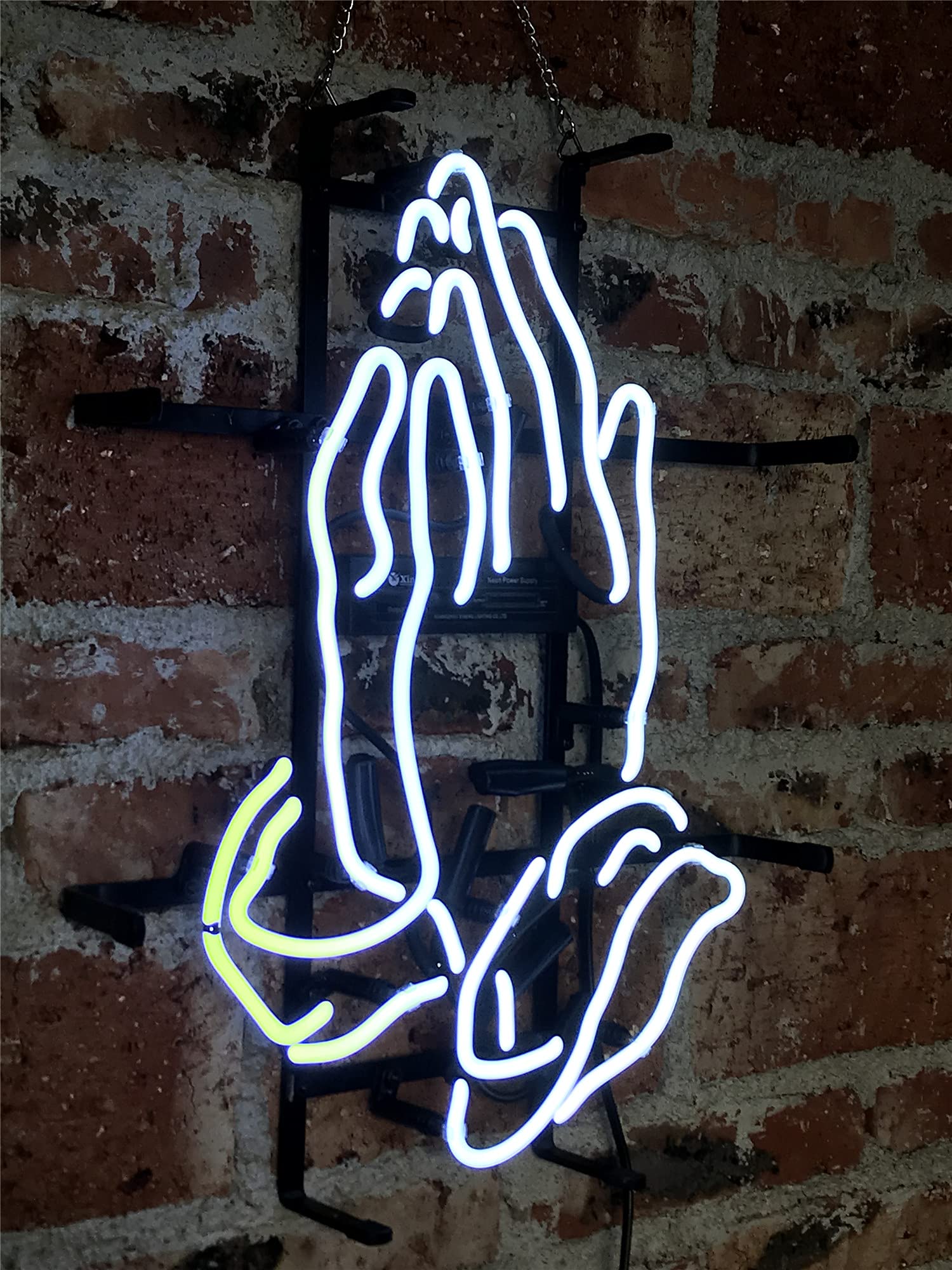 Custom Real Glass Neon Light Sign - Applaud Bar Sign for Wall Decor, Bedroom, Beer Bar & Home | Halloween & Christmas Party Decorations | Durable Hanging Neon Lights for Indoor & Outdoor Use
