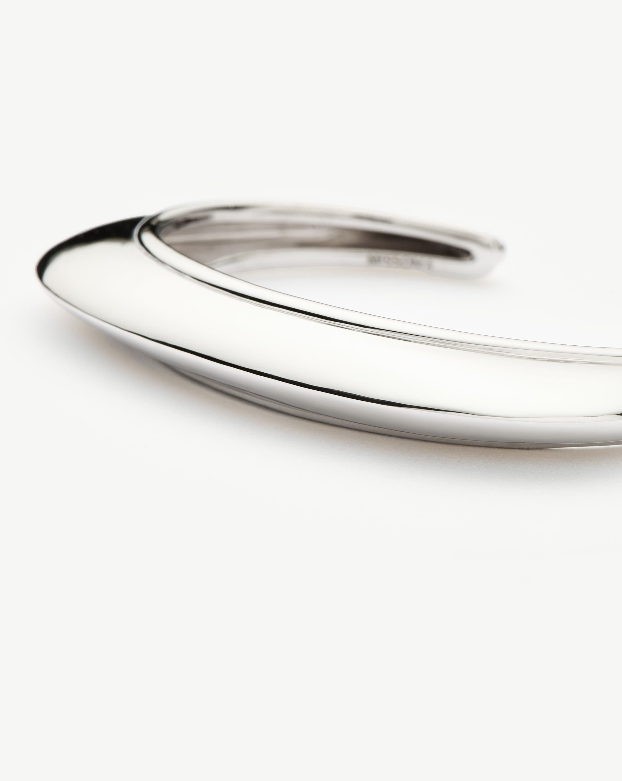 Hera Dome Statement Cuff Bracelet - Silver Plated Boho Jewelry for Women | Elegant Bracelet for Parties, Weddings & Special Occasions