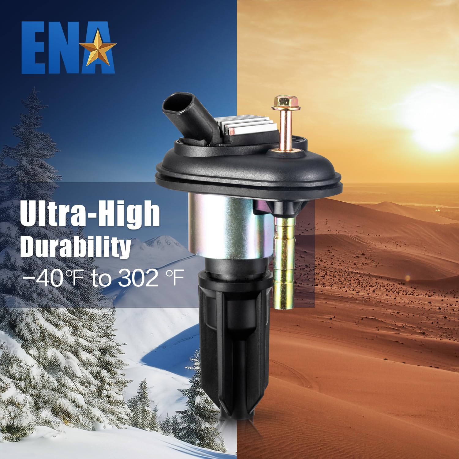 ENA 5-Piece Ignition Coil Pack & Iridium Spark Plug Set - Compatible with Chevrolet GMC Isuzu Hummer 2.8L-4.2L Engines (Colorado, H3, i-350, i-370, Rainier, Envoy) - Replaces UF303 12568062 41103 - Perfect for Engine Tune-Ups & Performance Upgrades