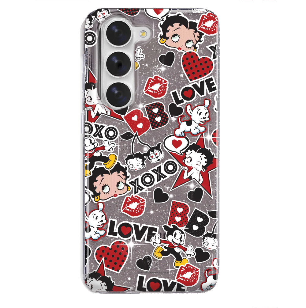 Betty Boop Glitter Samsung Phone Case - Stylish & Protective Cover for Samsung Galaxy S21/S20/Note 20 - Perfect for Everyday Use, Parties & Gift Giving
