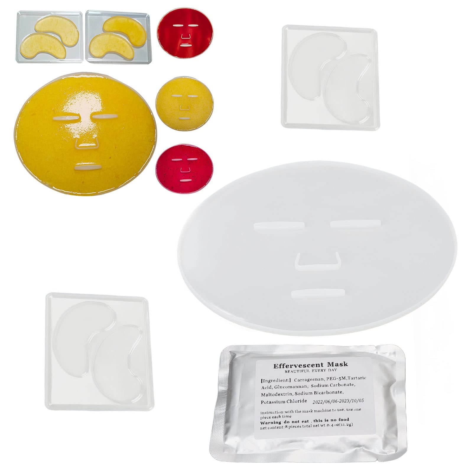 Reusable Silicone Facial Mask Mold Set - DIY Eye Pad Patch Maker for Home & Salon | Perfect for Skincare, Spa Treatments & DIY Beauty