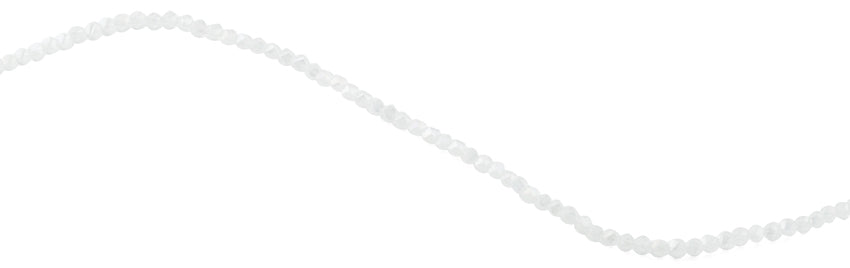 4mm Clear Twist Round Faceted Crystal Beads for Jewelry Making - DIY Bracelets, Necklaces & Earrings - Premium Glass Beads for Crafting & Fashion Accessories