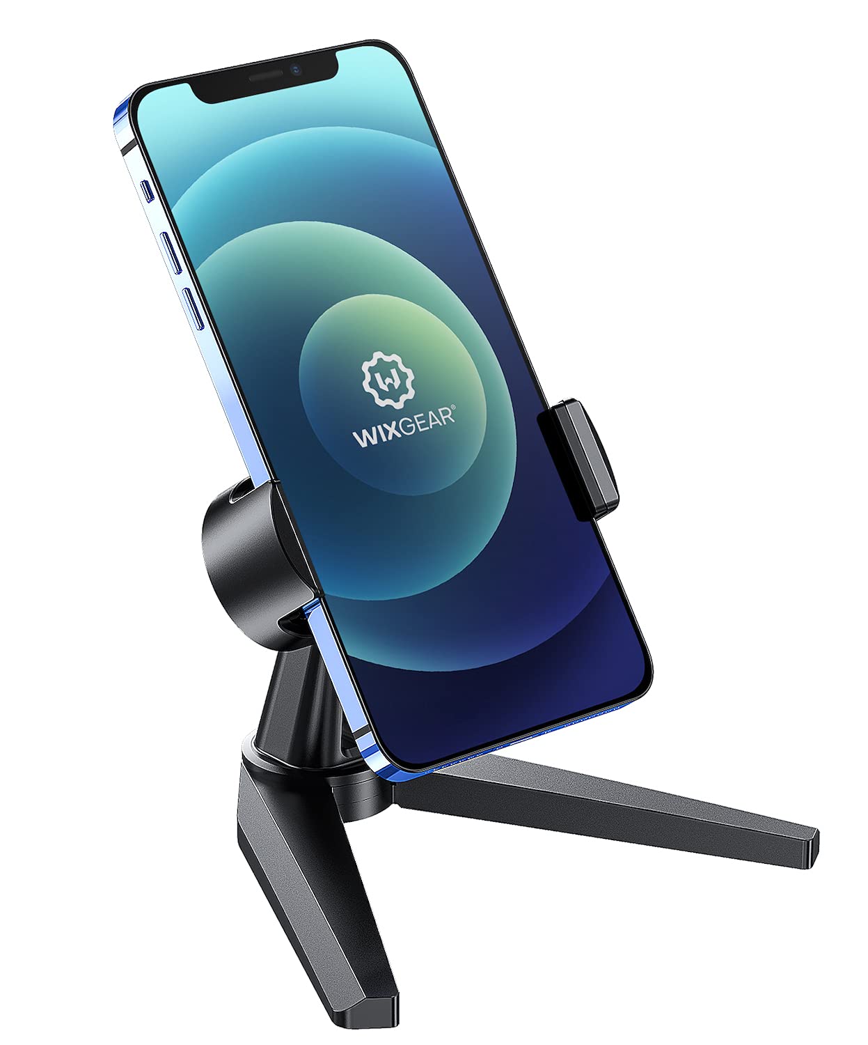 Premium Adjustable Phone Stand for Desk - WixGear Universal Smartphone Holder for iPhone & Android - Perfect for Home Office, Video Calls & Hands-Free Viewing
