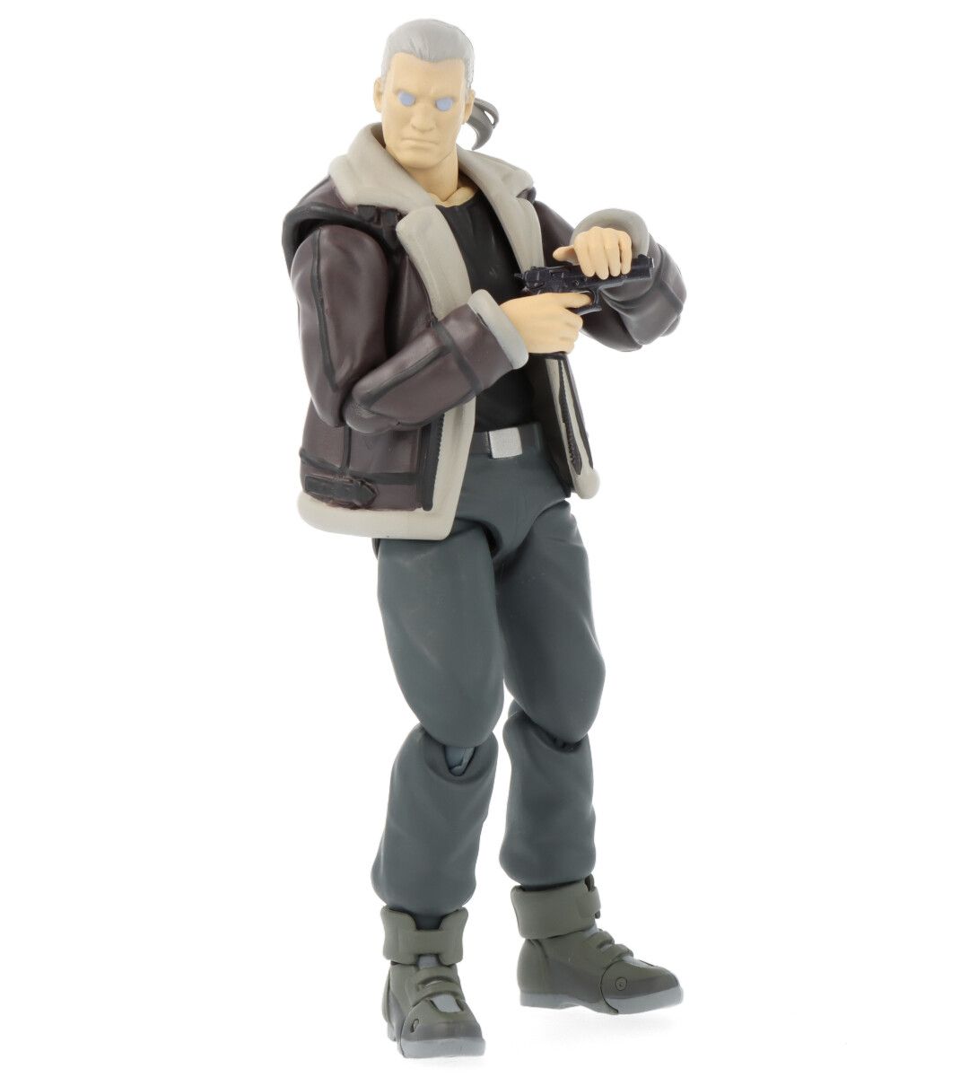 Figma Batou Action Figure - Ghost in the Shell Stand Alone Complex Collectible Model for Anime Fans & Sci-Fi Collectors - Perfect for Display, Cosplay, and Gift Giving