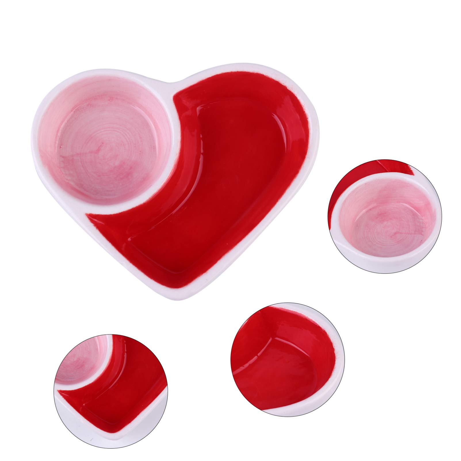 Ceramic Hamster Food Bowl - Small Pet Feeding Dish for Cats & Hamsters - Durable Pet Tableware for Home Use