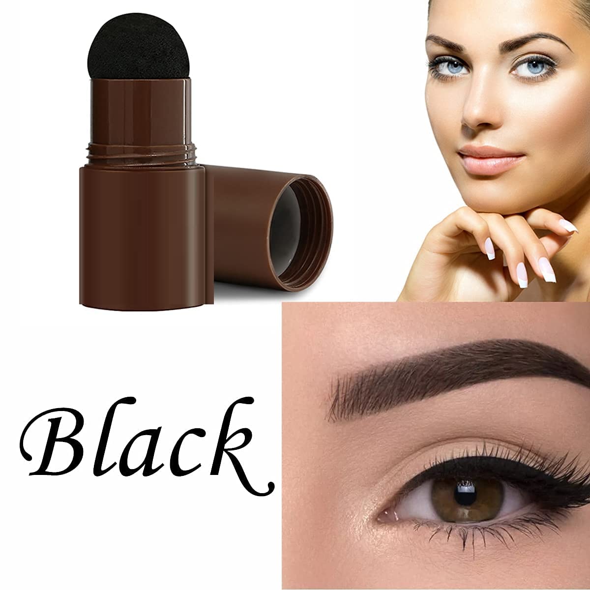 Eyebrow Stamp Stick for Perfect Hair-Line Brows - Easy DIY Brow Stamping Kit for Natural-Looking Eyebrows | Great for Beginners, Daily Makeup & On-The-Go Touch Ups
