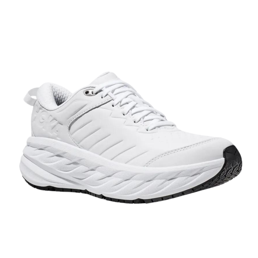 Hoka Bondi SR Men's Running Shoes in White - Lightweight & Cushioned for Long-Distance Running, Walking & Workouts