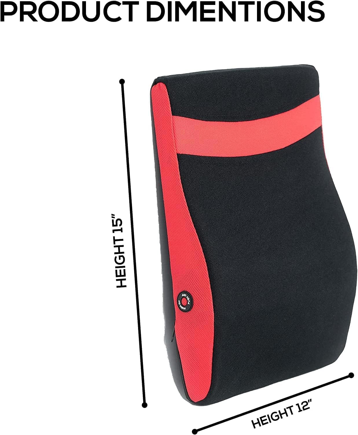 ComfyNex Vibrating Back Massager with Lumbar Support - Neck & Shoulder Massage Cushion for Home, Office & Car - Relieve Pain & Stress - Perfect for Work, Travel & Relaxation