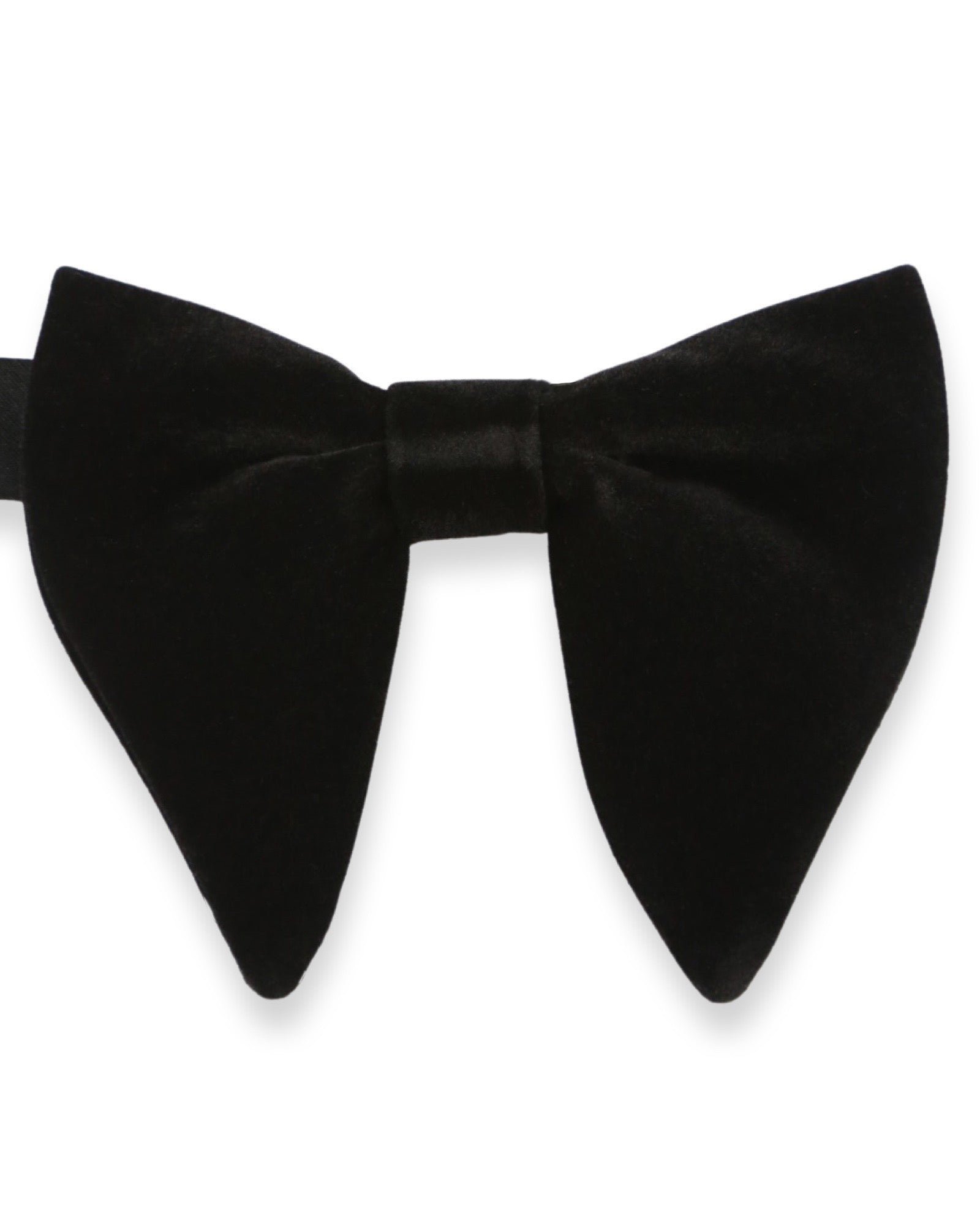 10cm Black Velvet Bow Tie for Men - Elegant Floppy Style for Weddings, Prom & Formal Events