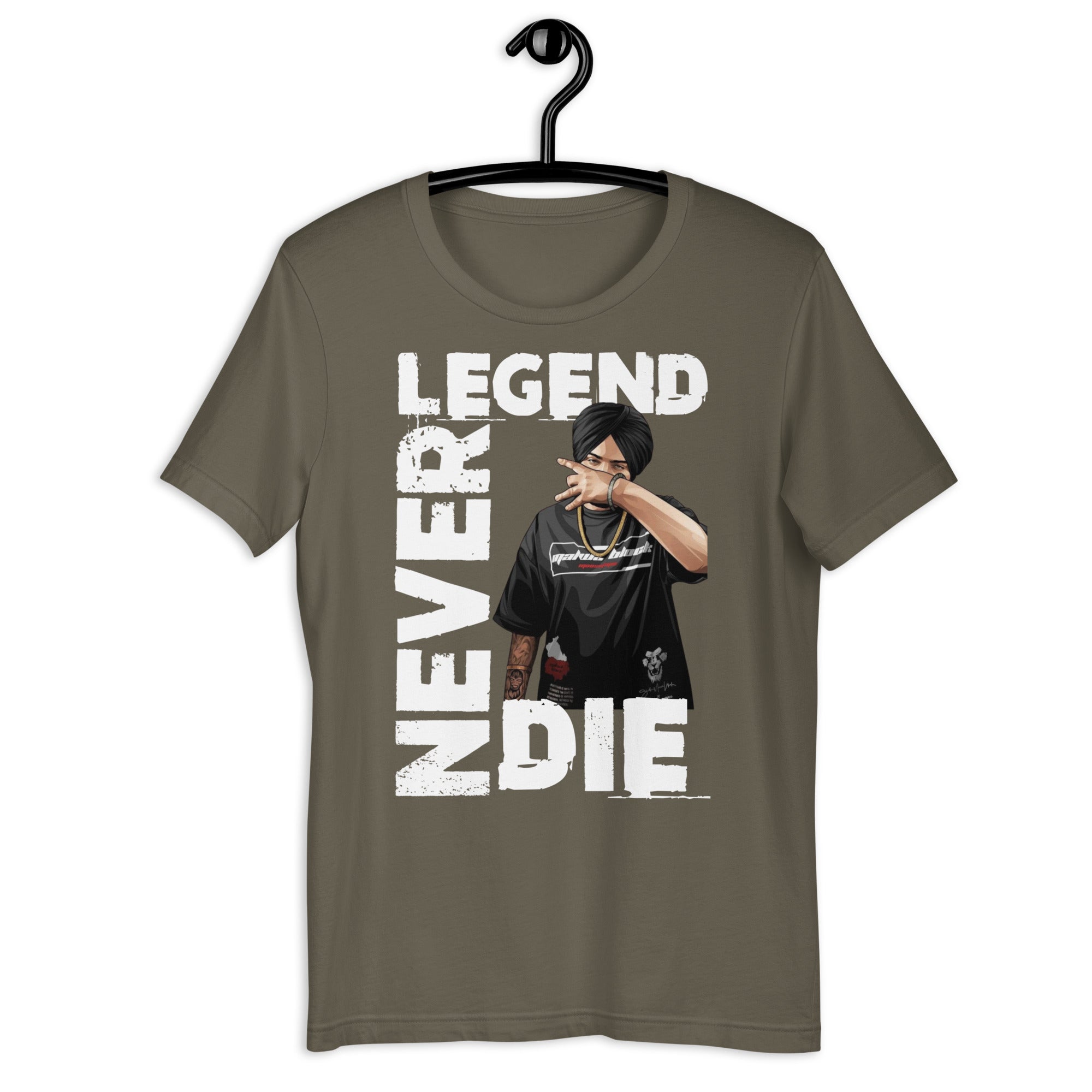 Sidhu Moosewala Legends Never Die Unisex T-Shirt - Comfortable Cotton Tee for Men & Women - Perfect for Concerts, Casual Wear & Fan Merchandise