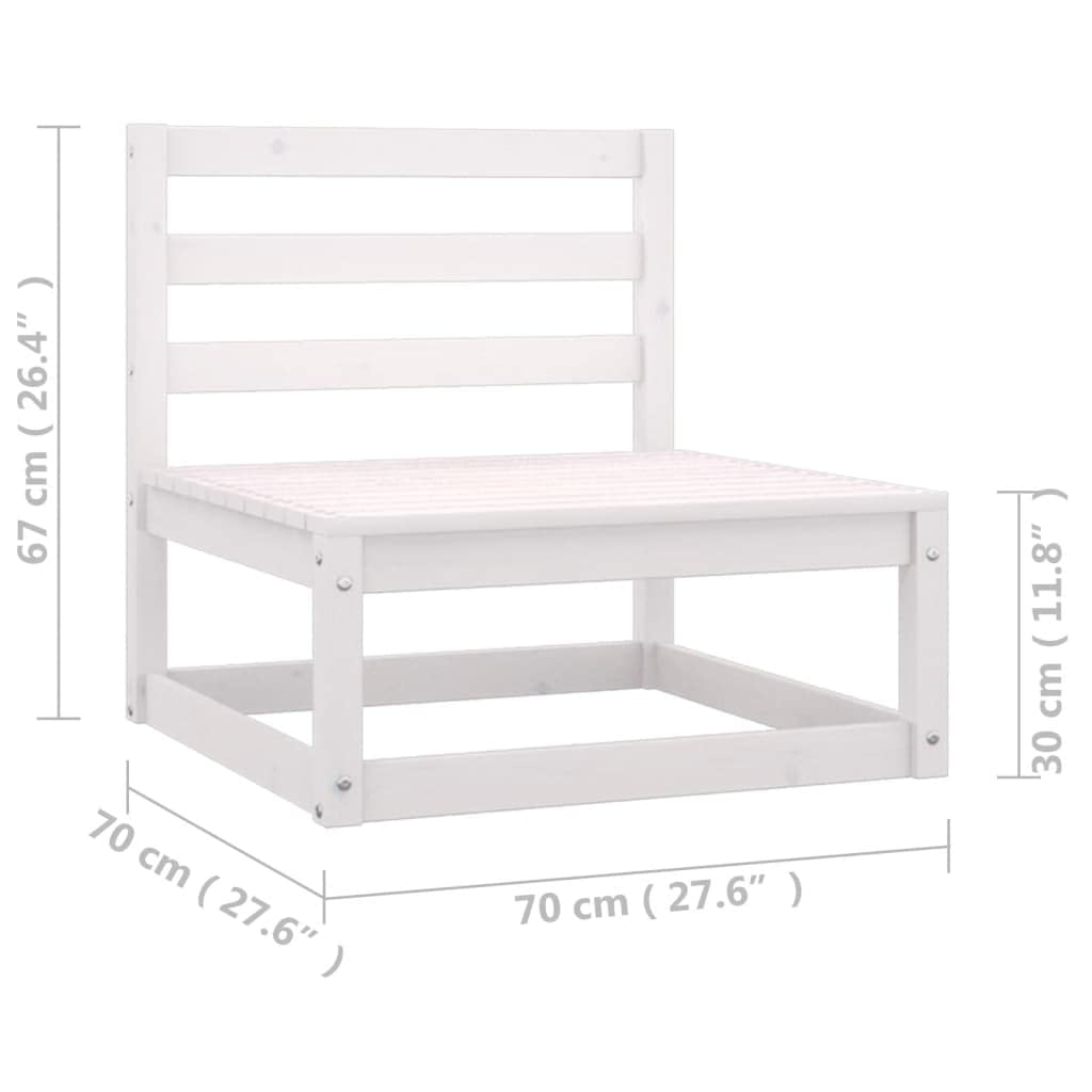 vidaXL 4-Piece Patio Furniture Set - Outdoor Garden Sofa Set with Cushions, Solid Wood Pine Sectional Lounge for Backyard, Porch & Deck | Perfect for Relaxing, Entertaining & Outdoor Gatherings