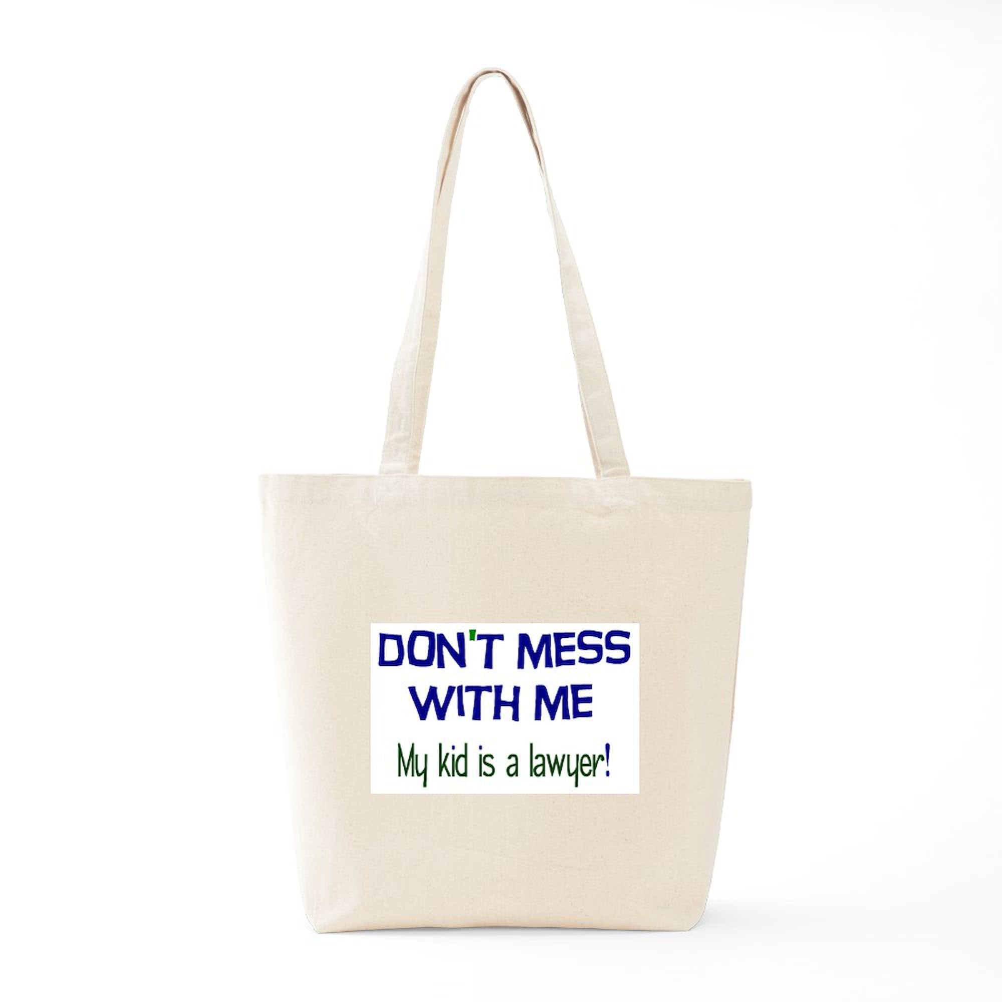 My Kid's A Lawyer Tote Bag - Natural Canvas Reusable Shopping Bag for Work, School & Groceries - Funny Gift for Law Students & Attorneys