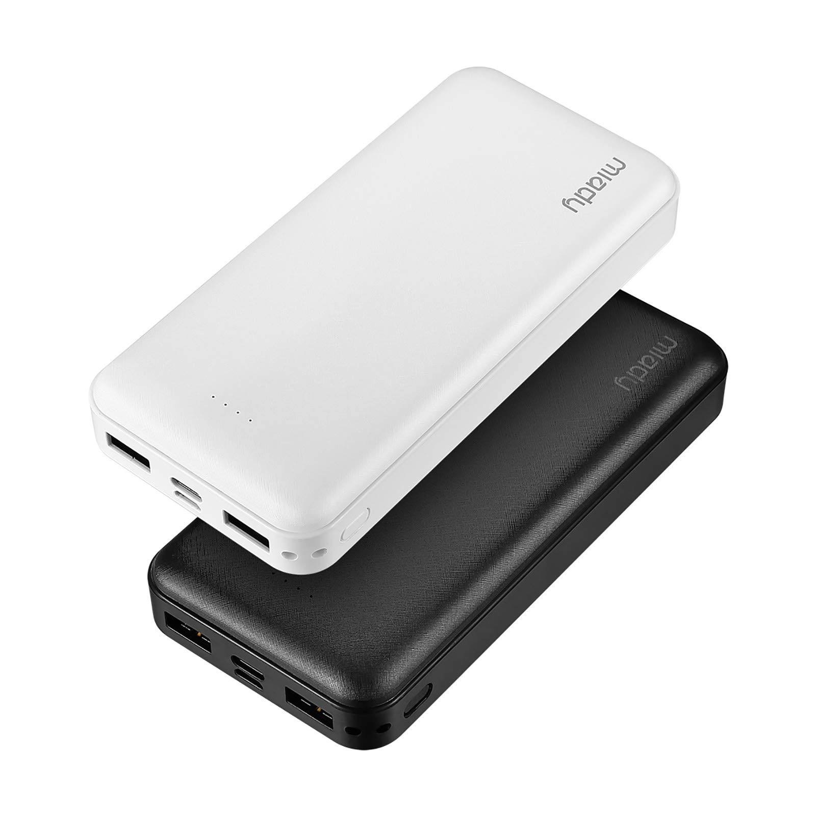 Miady 20000mAh Portable Charger 2-Pack - 22.5W PD Fast Charging Power Bank with USB-C & USB Output for iPhone 16/15/14/13/12/X, Galaxy S24/S22, iPad & Android Devices | Perfect for Travel, Camping & Emergency Power Backup