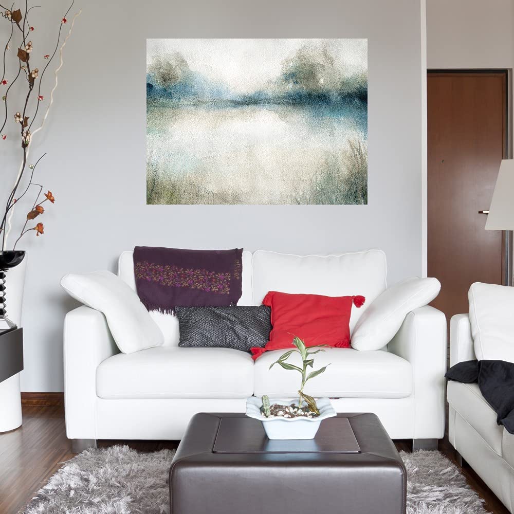 Still Evening Waters I Fine Art Canvas Wall Decor by Carol Robinson - 32x24 Inches - Ready to Hang for Living Room, Bedroom, Office & More - Perfect for Home, Office & Commercial Spaces