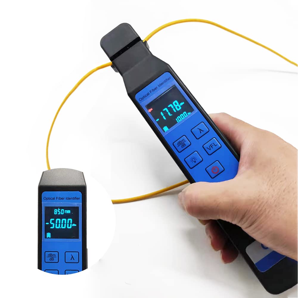 **YD-3309D Live Optical Fiber Identifier with Wave Respond 800-1700nm - Built-in 10KM VFL & Optical Power Meter (OPM) - Ideal for FTTH, Telecom, and Network Maintenance**    *Use Cases: Perfect for fiber optic technicians, network installers, and telecom professionals for accurate fiber identification, power measurement, and fault detection in FTTH and telecom networks.*