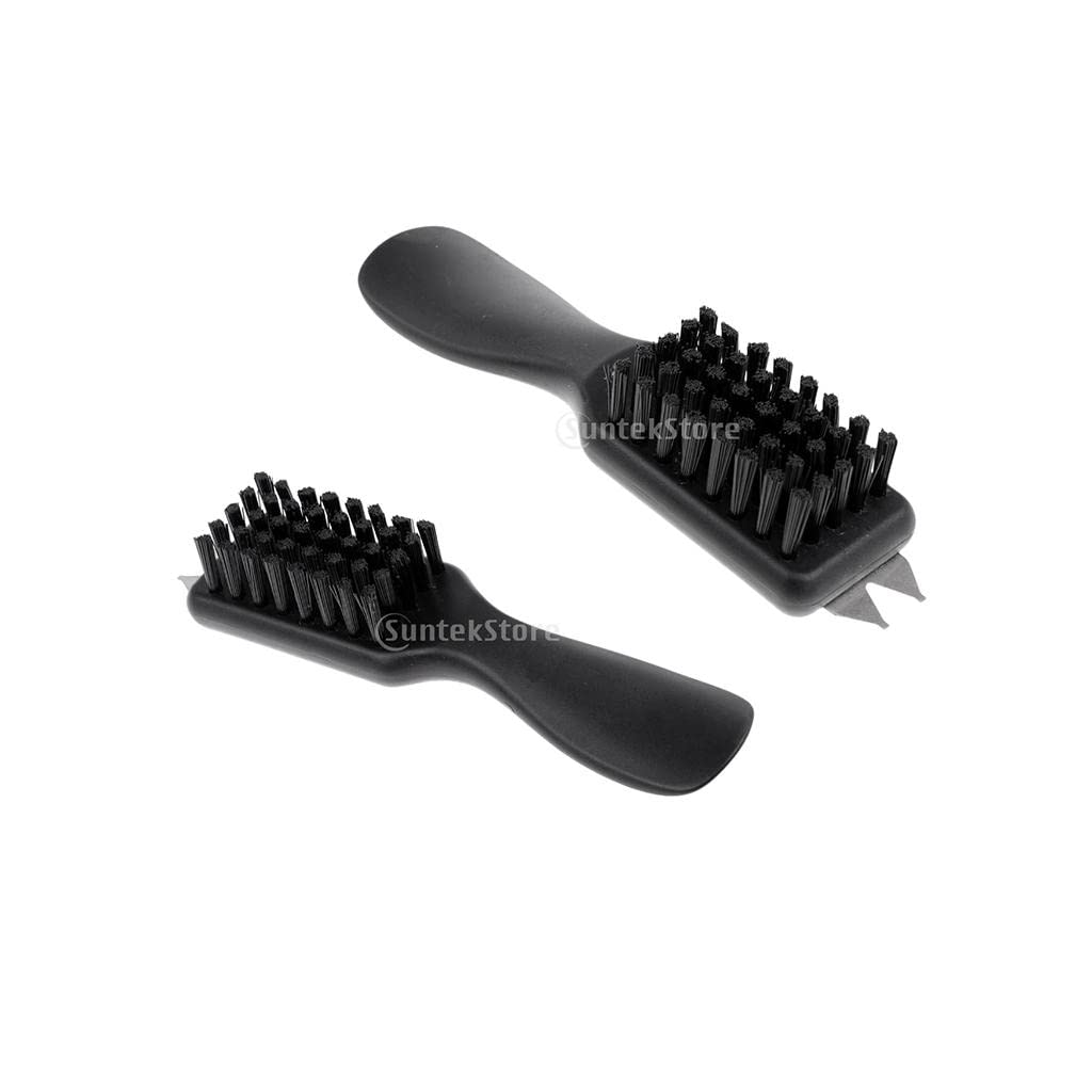 Compact Golf Shoe Brush Cleaner with Mud Remover - Essential Golfer & Caddie Tool for Cleaning Spikes & Soles - Perfect for Course, Driving Range & Club Maintenance