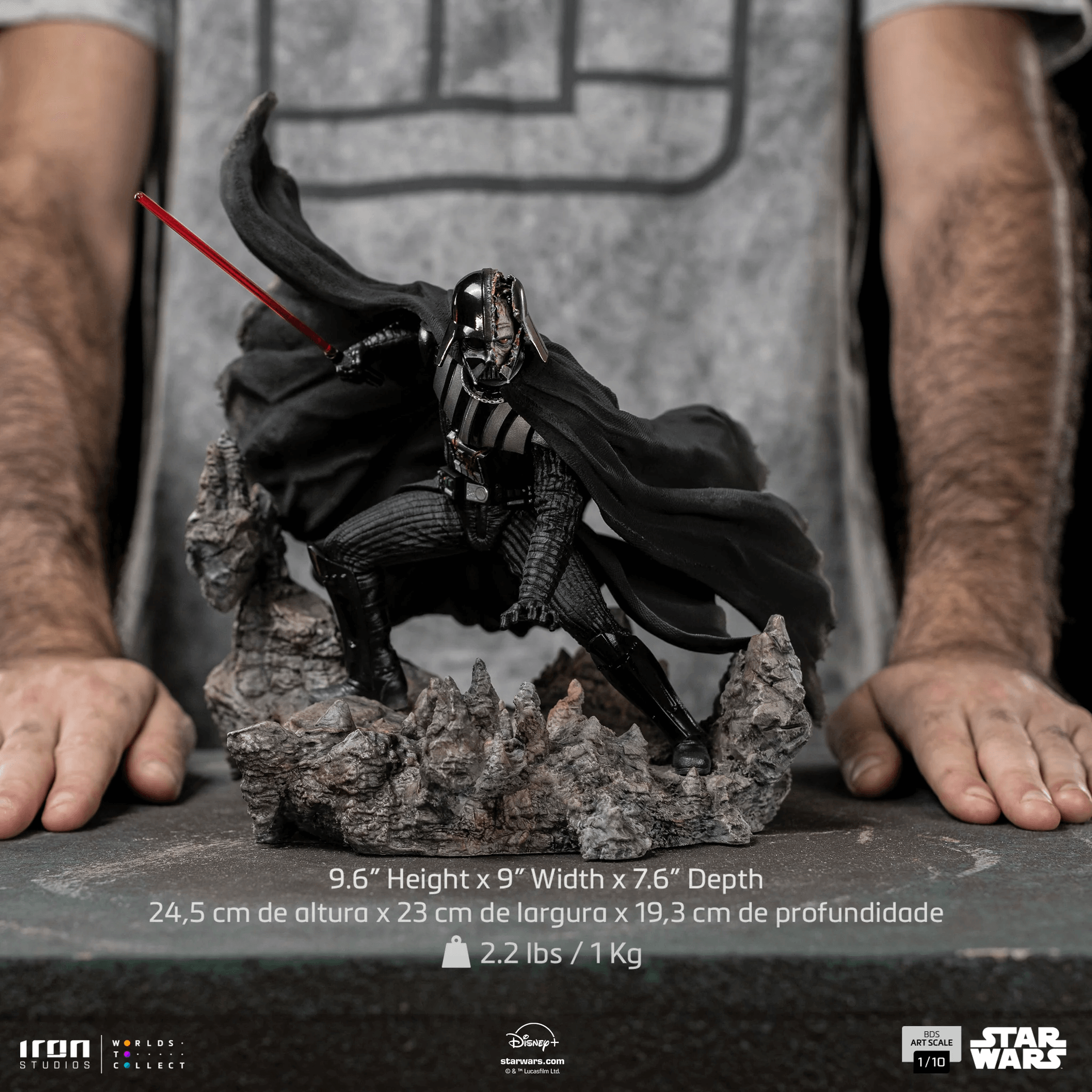 Iron Studios Star Wars Darth Vader Art Scale 1/10 Statue - Premium Collectible Figure for Display & Home Decor