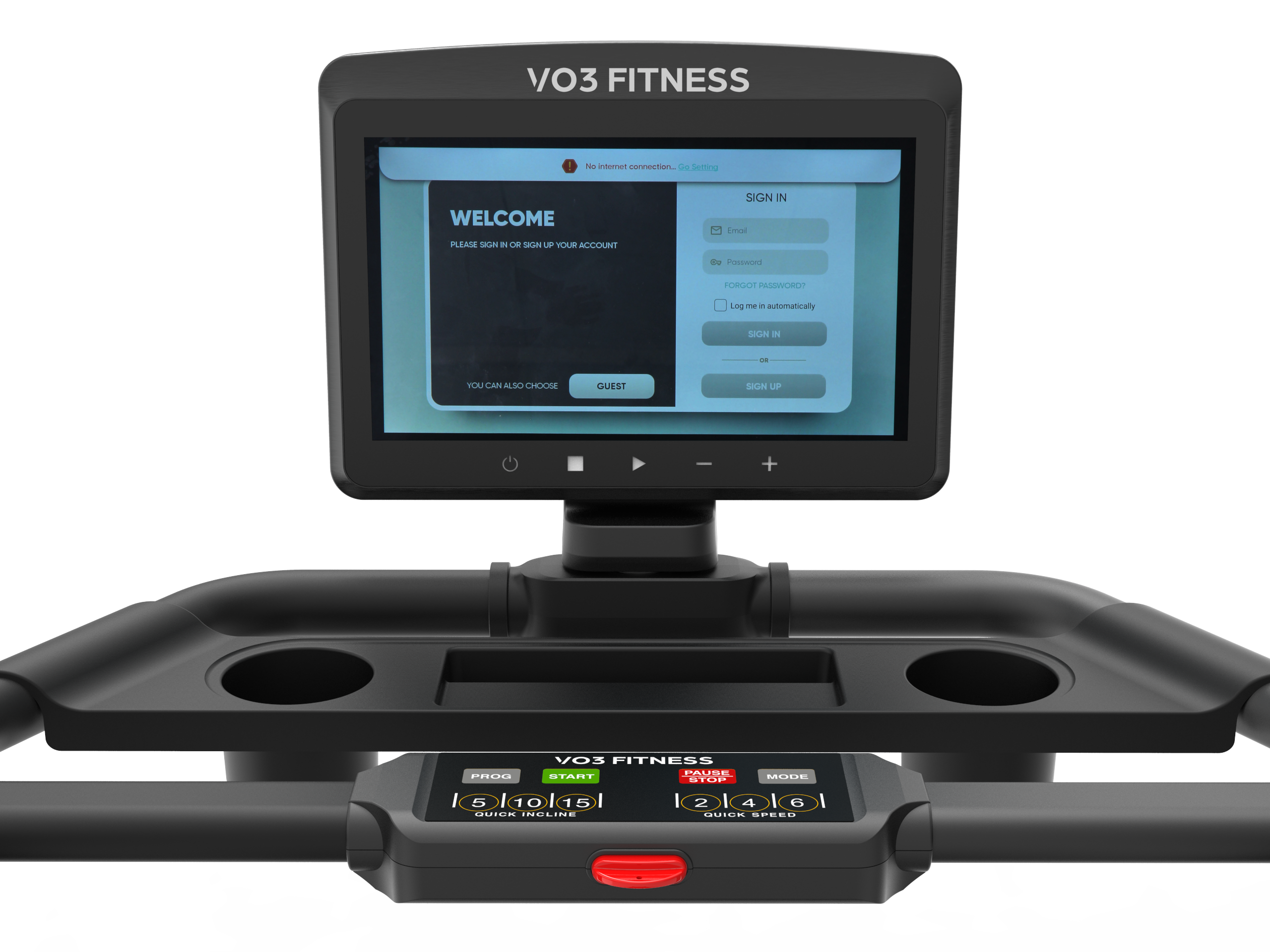 VO3 Fitness T50e Folding Treadmill - Compact Home Gym Equipment for Running & Walking | Perfect for Small Spaces & Apartment Workouts