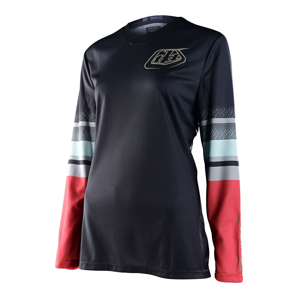 Women's GP Jersey Warped Charcoal - Cycling & Racing Top for Women - Perfect for Road Biking, Training & Outdoor Sports