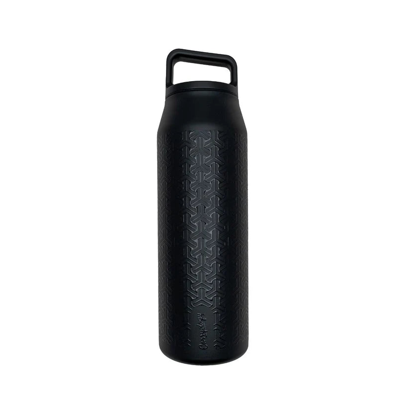 MiiR Carryology x Wide Mouth Water Bottle 32oz - Insulated Stainless Steel Vacuum Flask, Leakproof & BPA-Free (Black) - Perfect for Hiking, Camping & Outdoor Adventures