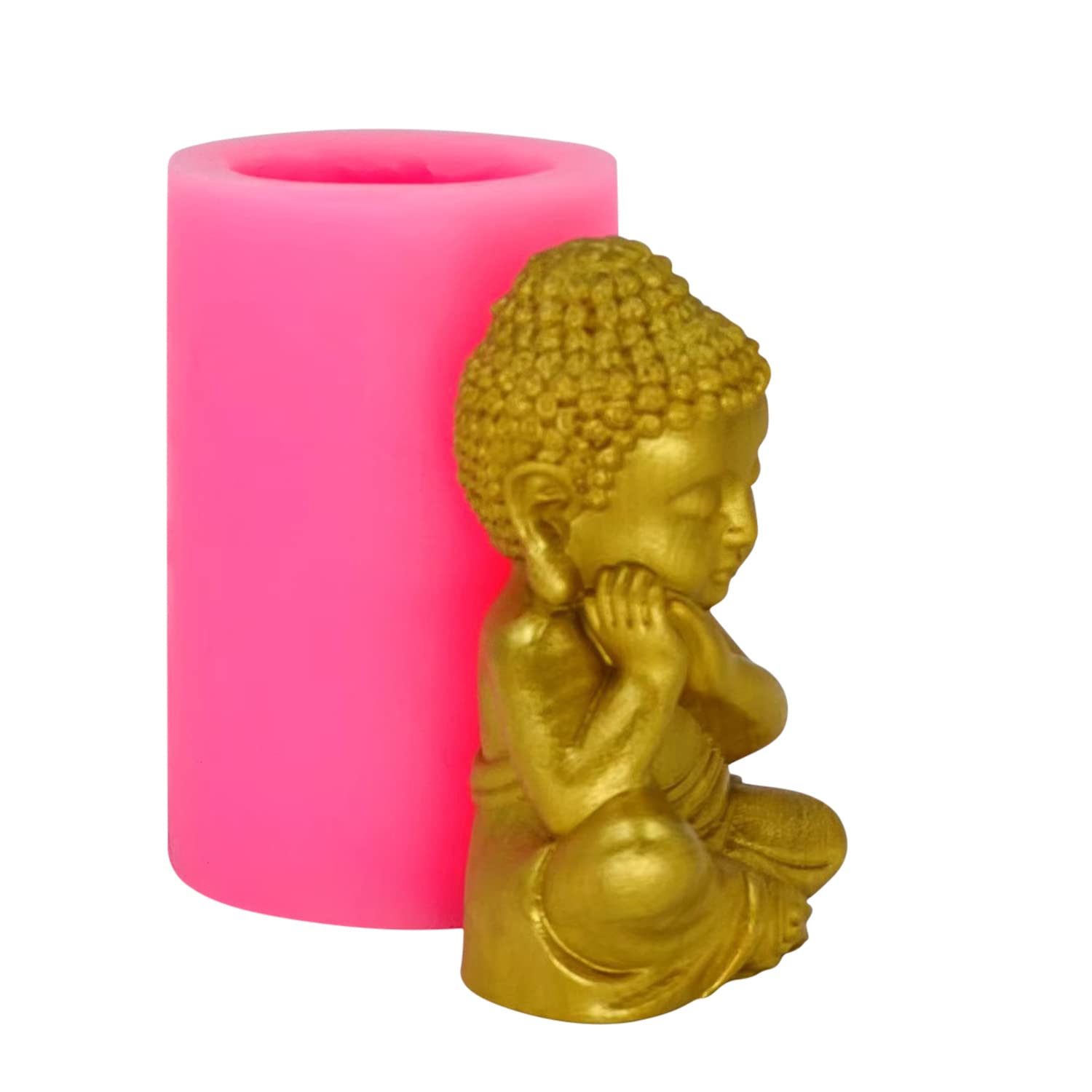 Buddha Silicone Mold for Candles, Soap Making, Resin Art & DIY Crafts - Perfect for Home Decor, Gifts & Meditation Spaces