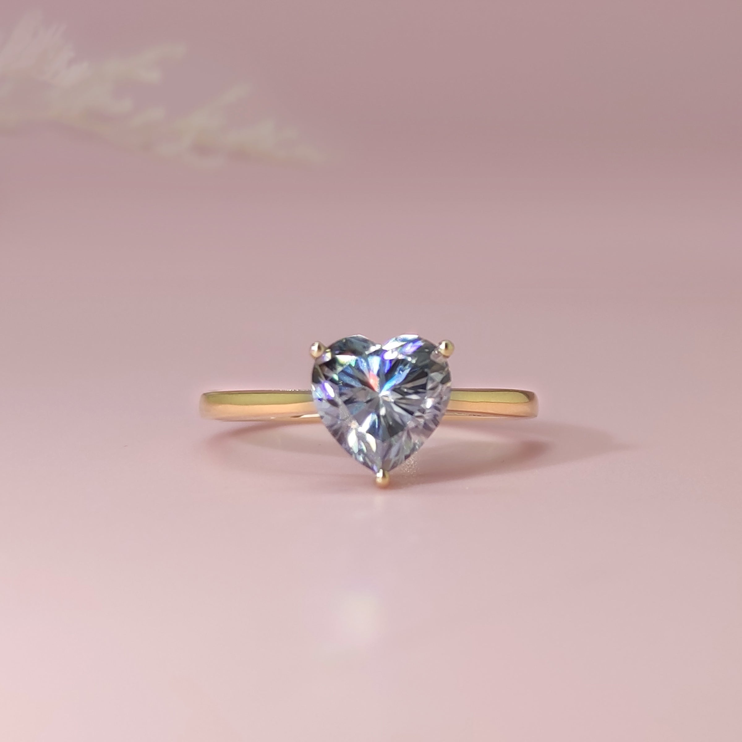 Heart Shape Moissanite Ashes Ring - Memorial Jewelry for Loved Ones | Perfect for Remembrance, Sympathy Gifts & Special Occasions