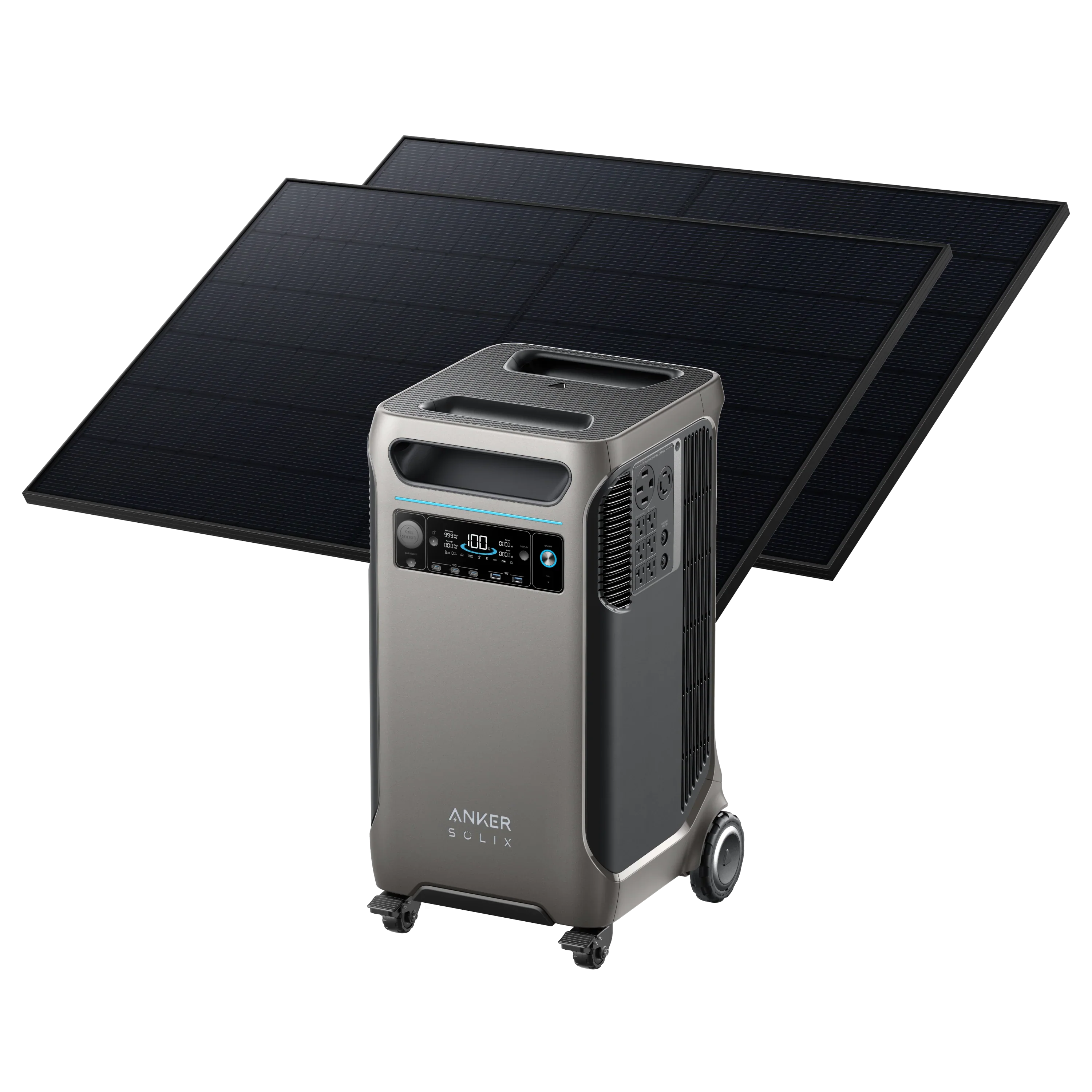 Anker SOLIX F3800 Portable Power Station with 410W Solar Panel Kit - Reliable Solar Generator for Home Backup, Camping & Outdoor Adventures