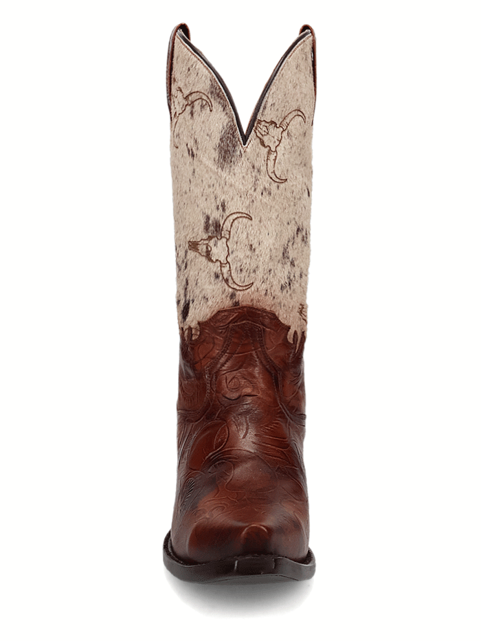 Dan Post DP80516 Men's Brown Rodeo Hair-On Leather Cowboy Boots - Perfect for Western Rides, Country Events & Casual Wear