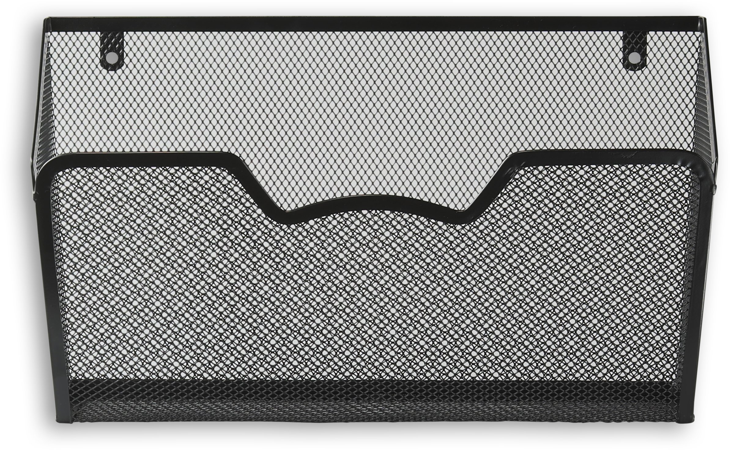 Wall Mount File Organizer - 3 Pack Black Single Pocket Document Holder for Home & Office Organization | Perfect for Bills, Mail, and Important Papers
