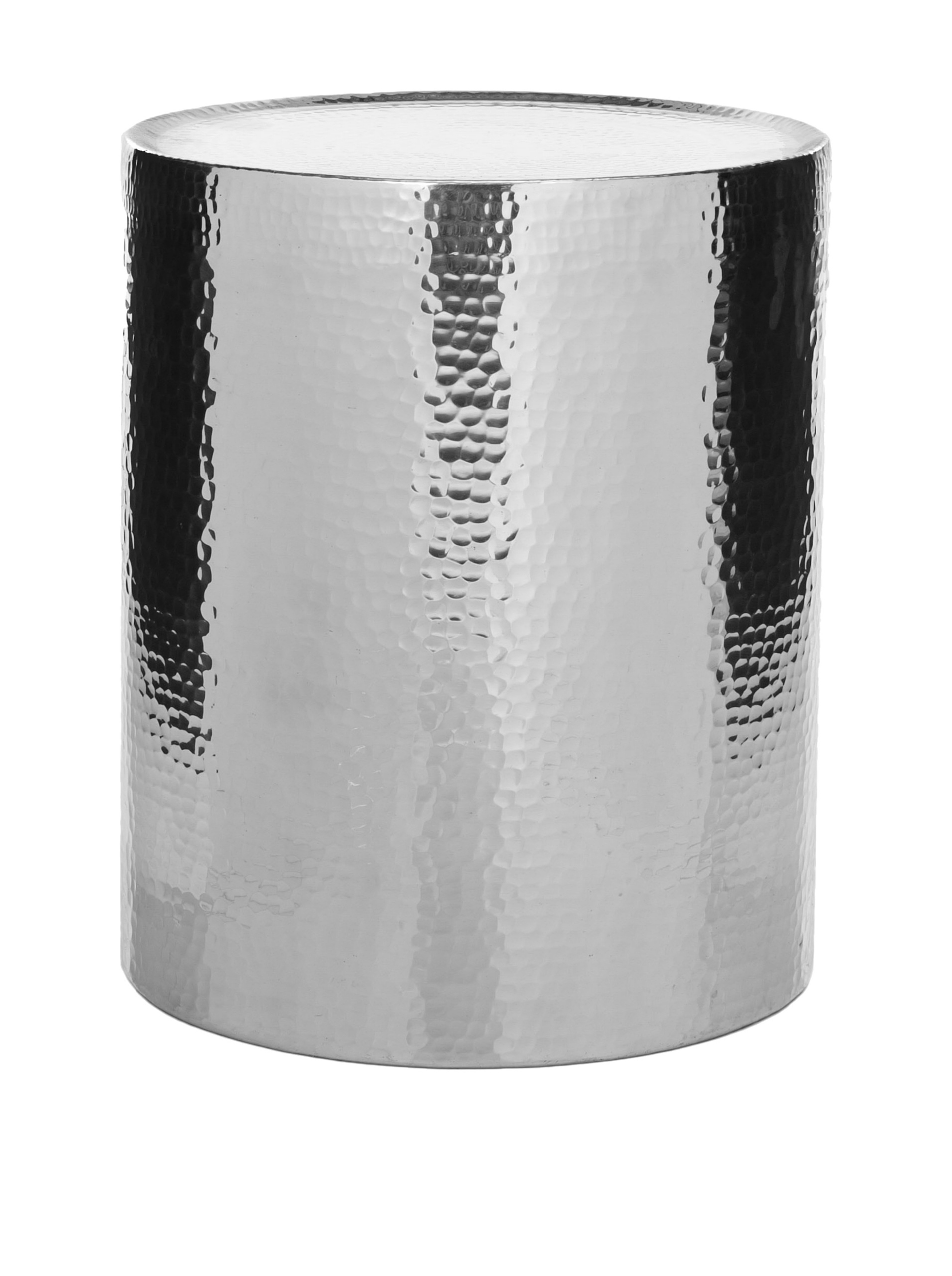 Safavieh Polonium Hammered Metal Side Table - Stylish End Table for Living Room, Bedroom, or Office Decor