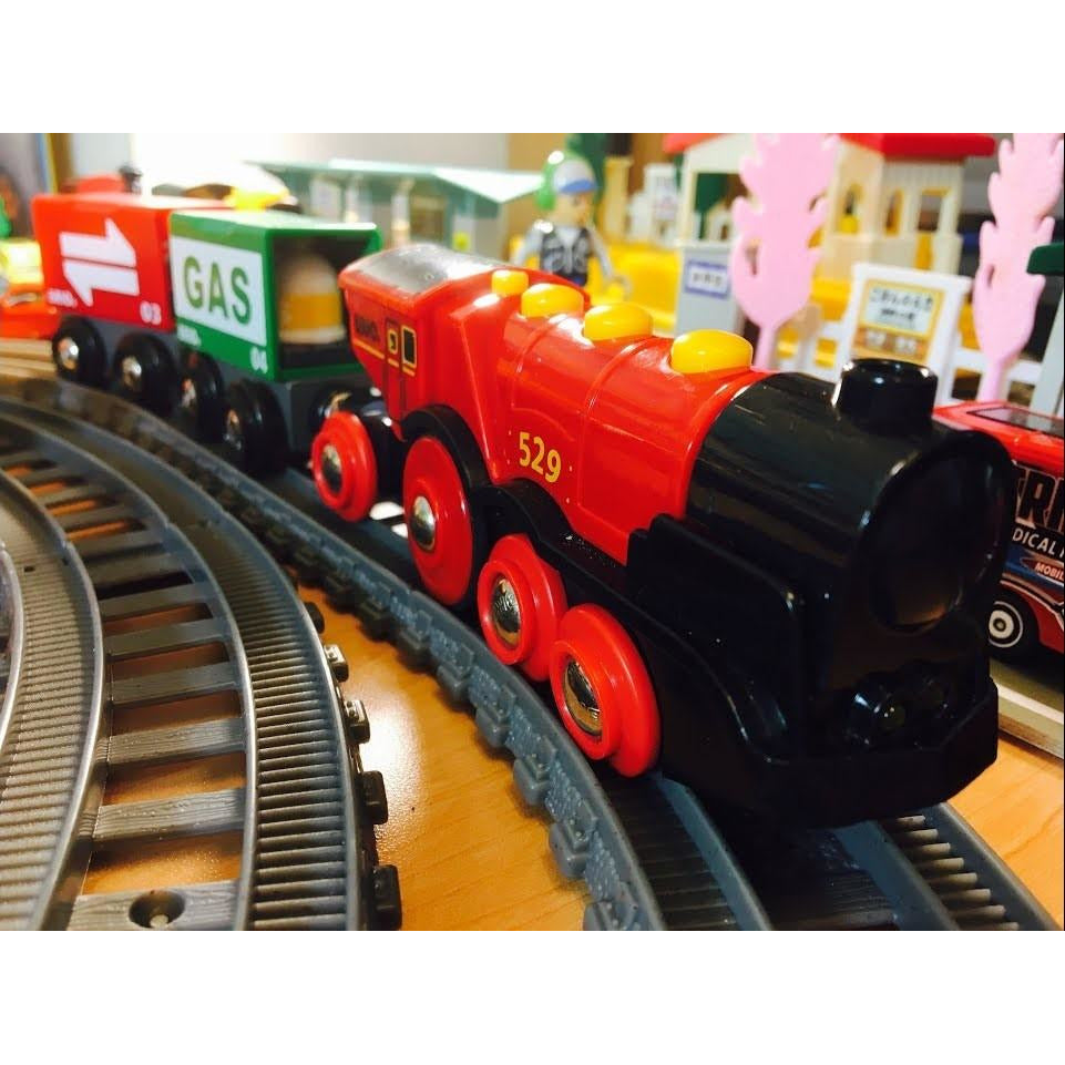 Brio Mighty Red Action Locomotive Toy - Electric Train Set for Kids | Perfect for Playrooms, Birthday Gifts & STEM Learning Activities