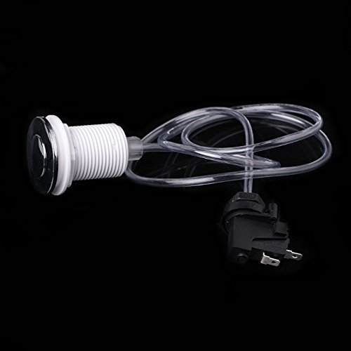 Self-Locking Air Switch Push Button for Bath Tub Spa Waste Disposal - G2AB Air Hose - Perfect for Jacuzzi, Hot Tub, and Bathtub Drain Maintenance