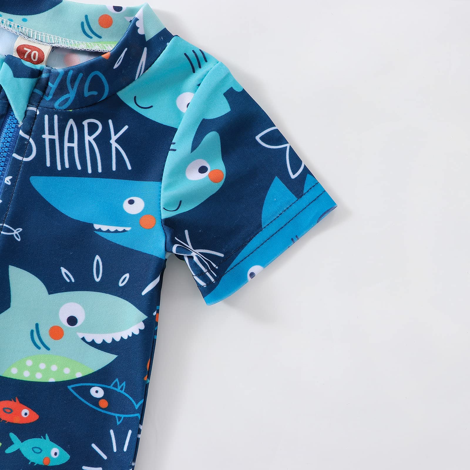 **MERSARIPHY Toddler Boys & Girls Rash Guard Swimsuit - UPF 50+ Sun Protection, Quick Dry, Cartoon Print Baby Beachwear for Pool, Ocean & Summer Play**