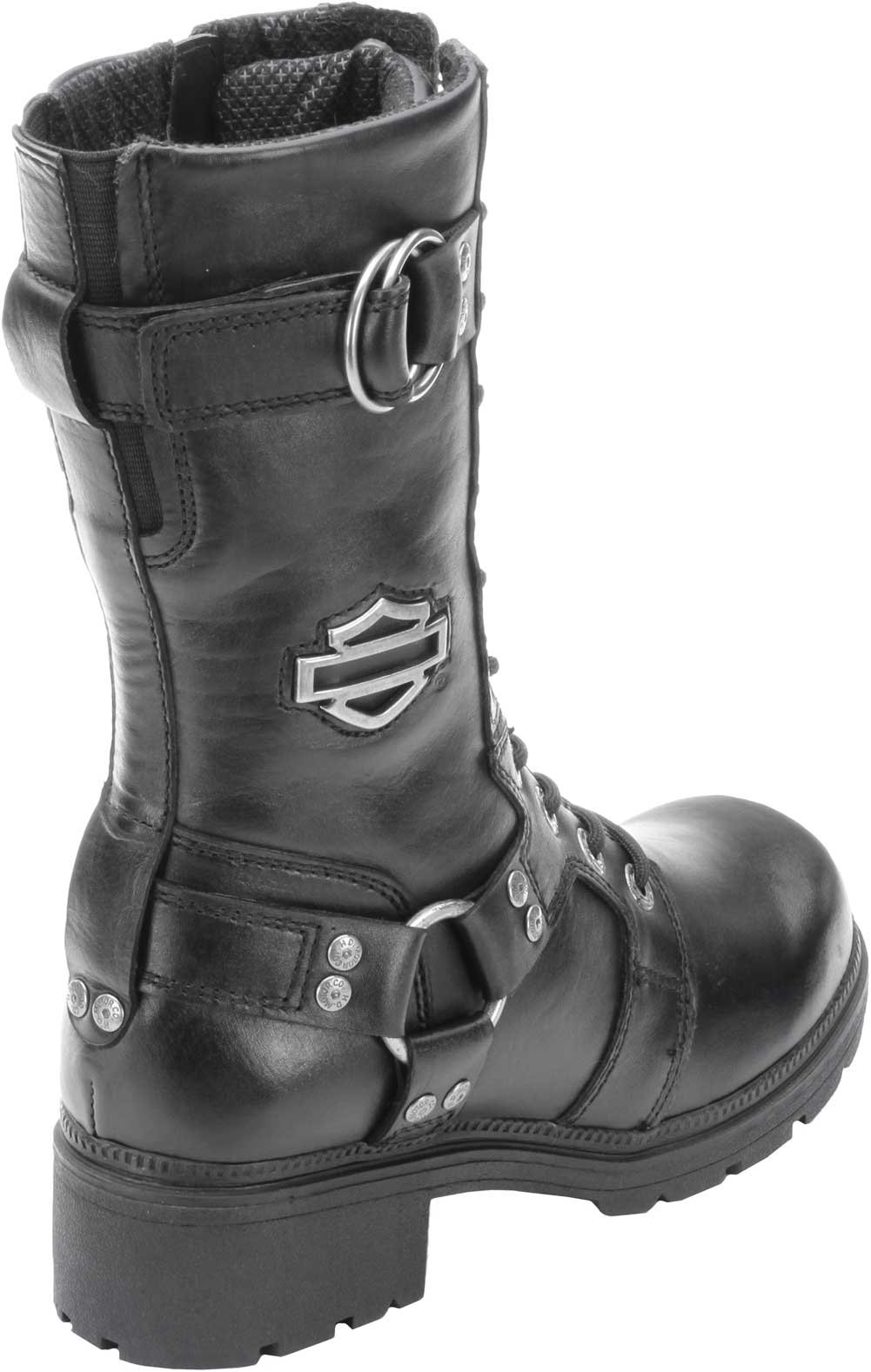Harley-Davidson Women's EDA Leather Motorcycle Boots - Stylish & Comfortable Riding Shoes for Casual Wear & Biker Fashion | Perfect for Motorcycle Rides, Daily Outfits & Outdoor Adventures