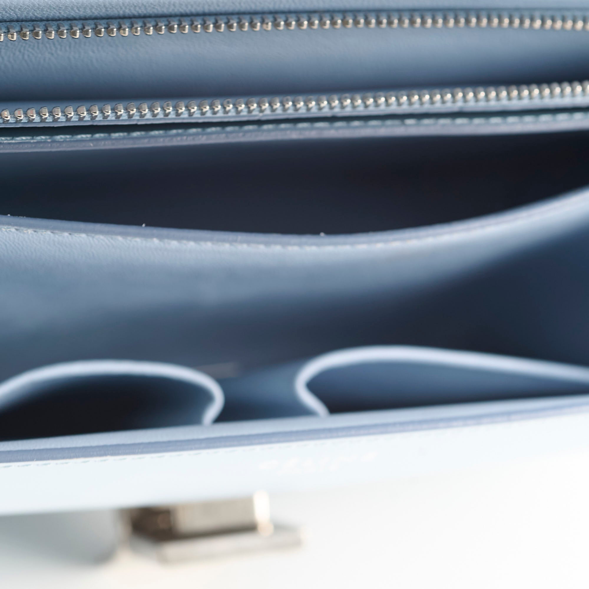Celine Box Shoulder Bag Light Blue | Genuine Leather Crossbody Purse for Women | Perfect for Work, Travel & Evening Events