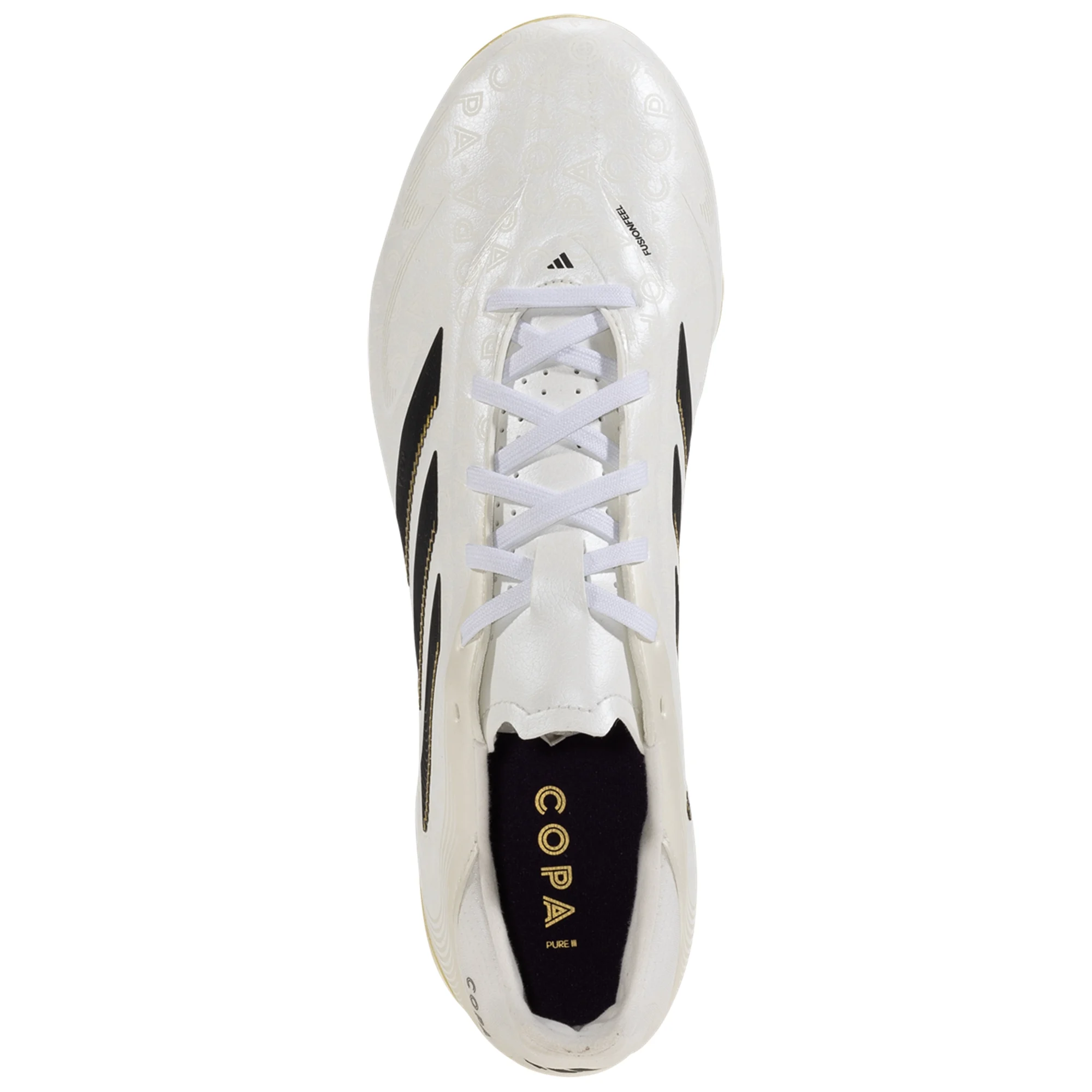 adidas Copa Pure III League Firm Ground Multi Ground Soccer Cleats for Men - Zero Metallic/Black/Gold Metallic | Lightweight Football Shoes for Training & Matches | Perfect for Turf & Natural Grass Fields