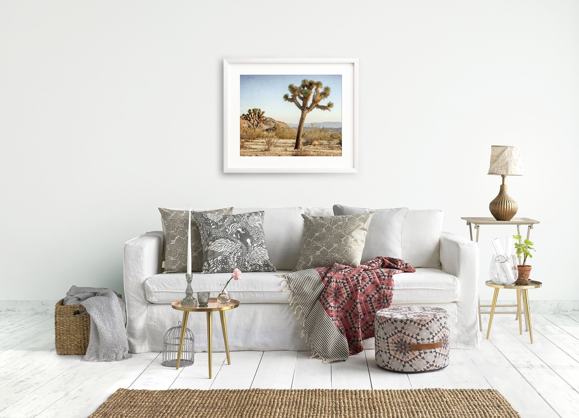 Large Format Canvas Print | Joshua Tree Wall Art | Southwestern Home Decor | California Desert Landscape Photography | Unframed Poster | Perfect for Living Room, Bedroom or Office Decor
